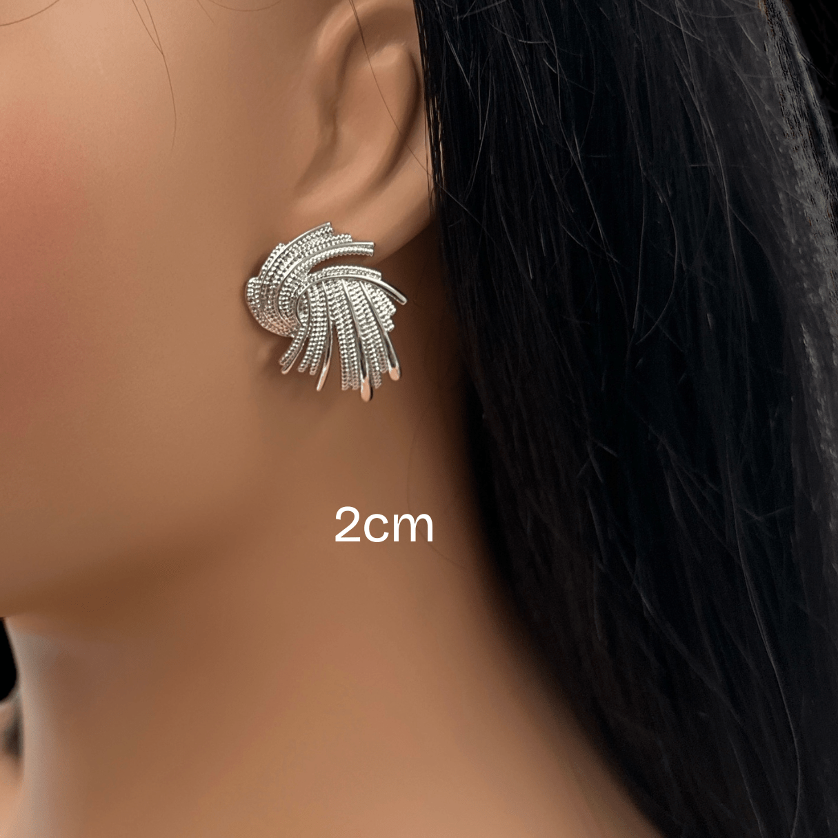 Elegant Twisted Gold Plated Stud Earrings | 2cm & 3cm Options - Fatisha Boutique