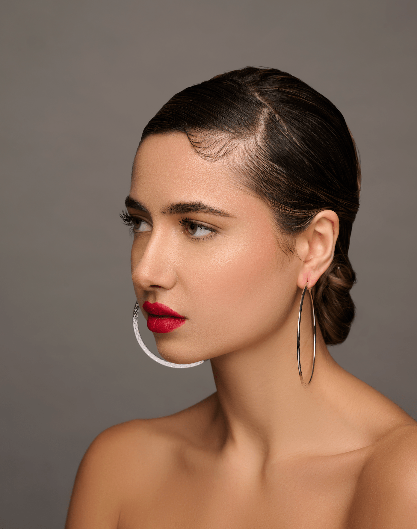 Engraved 8CM Hoop Earrings - Fatisha Boutique