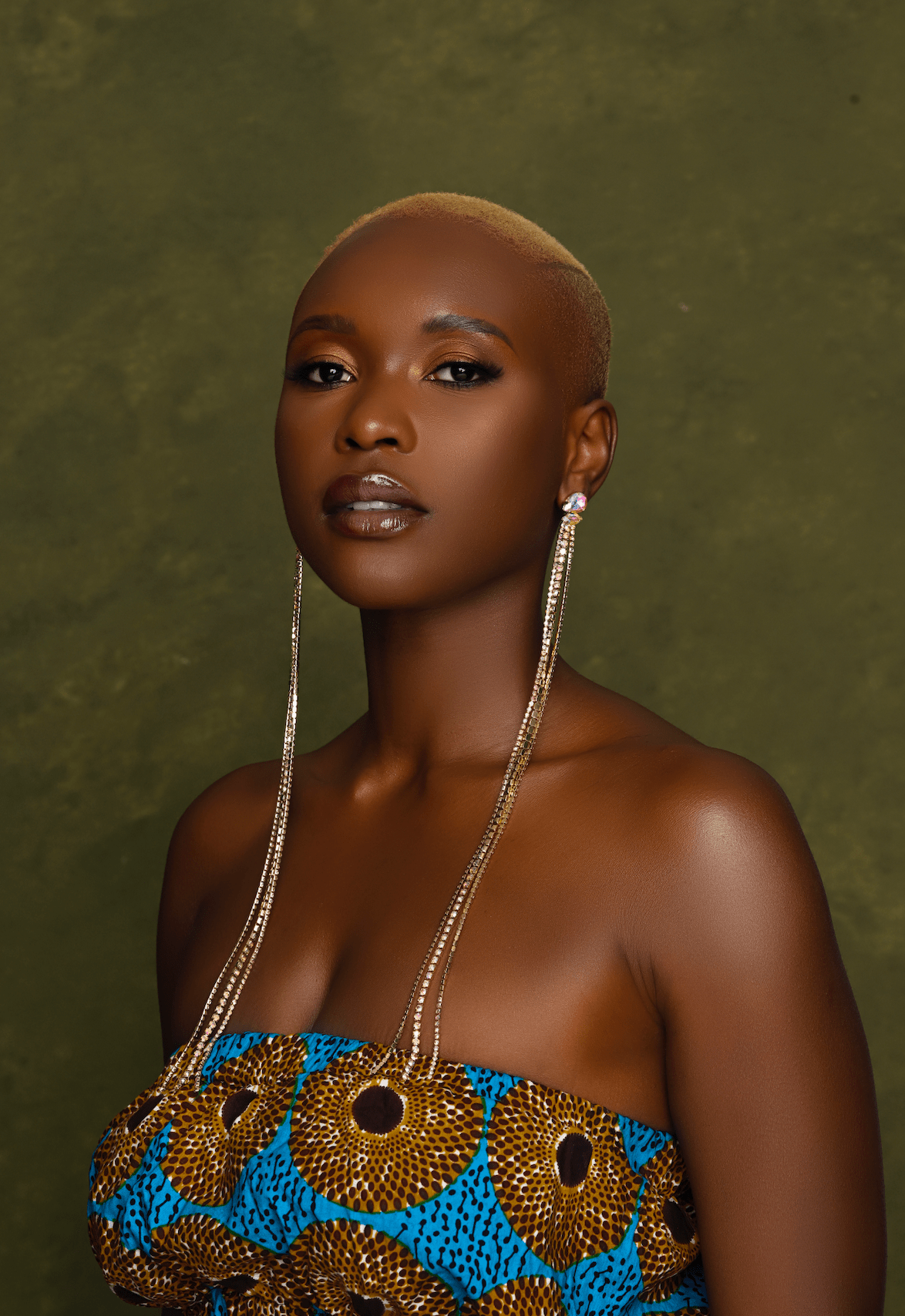 Extra Long Crystal Chain Drop Earrings - Elegant Statement Shoulder Dusters - Fatisha Boutique