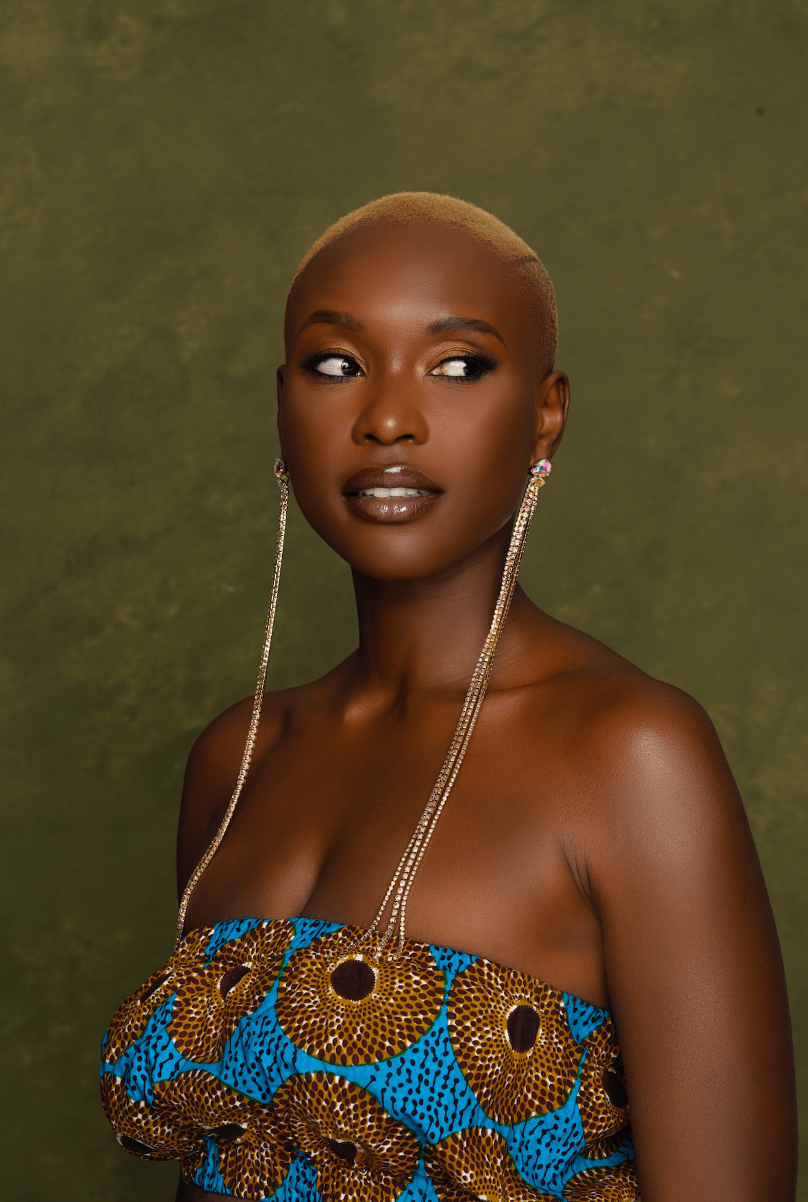 Extra Long Crystal Chain Drop Earrings - Elegant Statement Shoulder Dusters - Fatisha Boutique