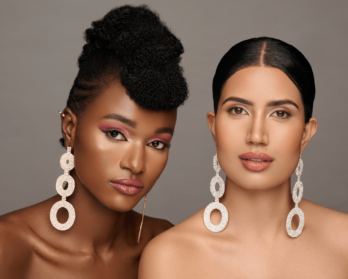 Extra Long Elegant Diamante Rhinestone Teardrop Dangle Statement Earrings - Fatisha Boutique