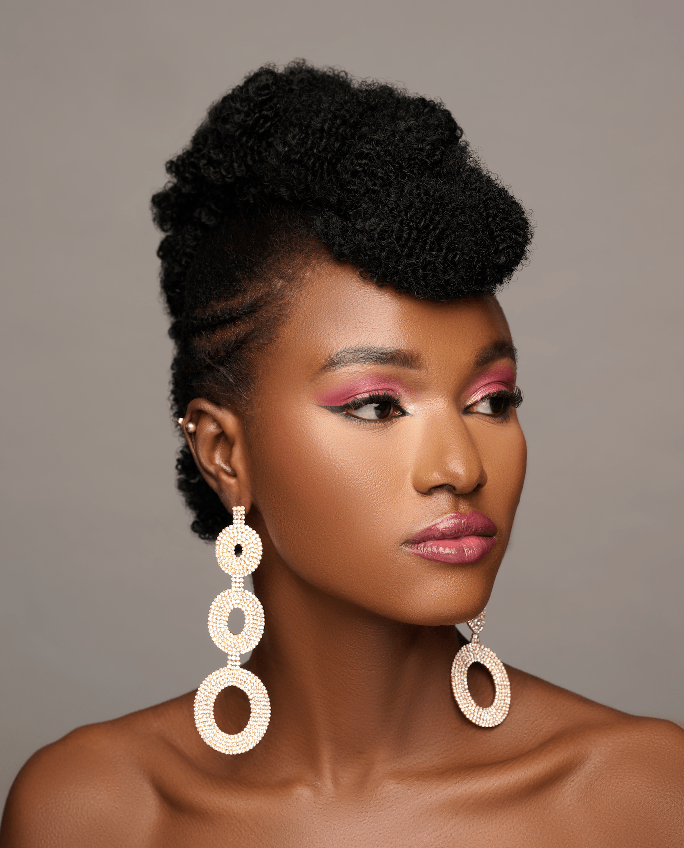 Extra Long Elegant Diamante Rhinestone Teardrop Dangle Statement Earrings - Fatisha Boutique