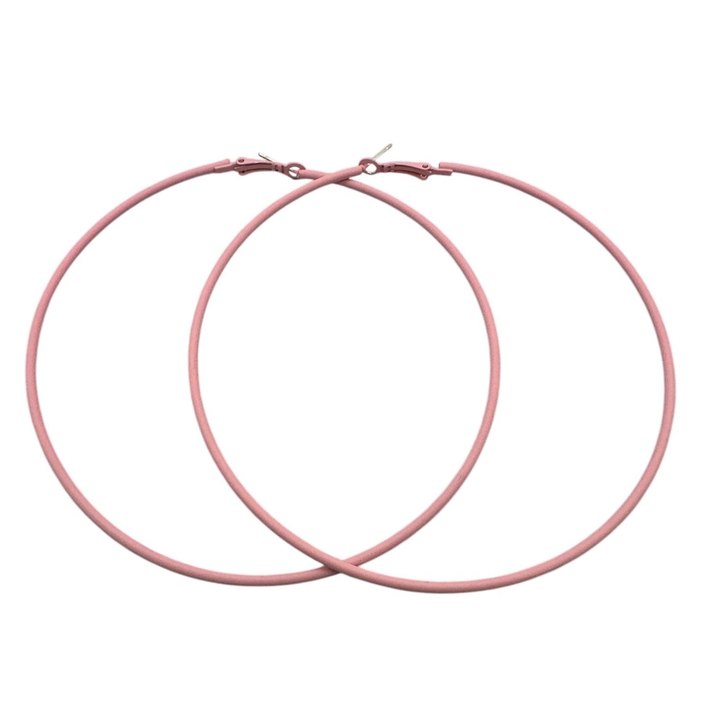 Funky 10cm Colourful Retro Round Hoop Earrings - Fatisha Boutique