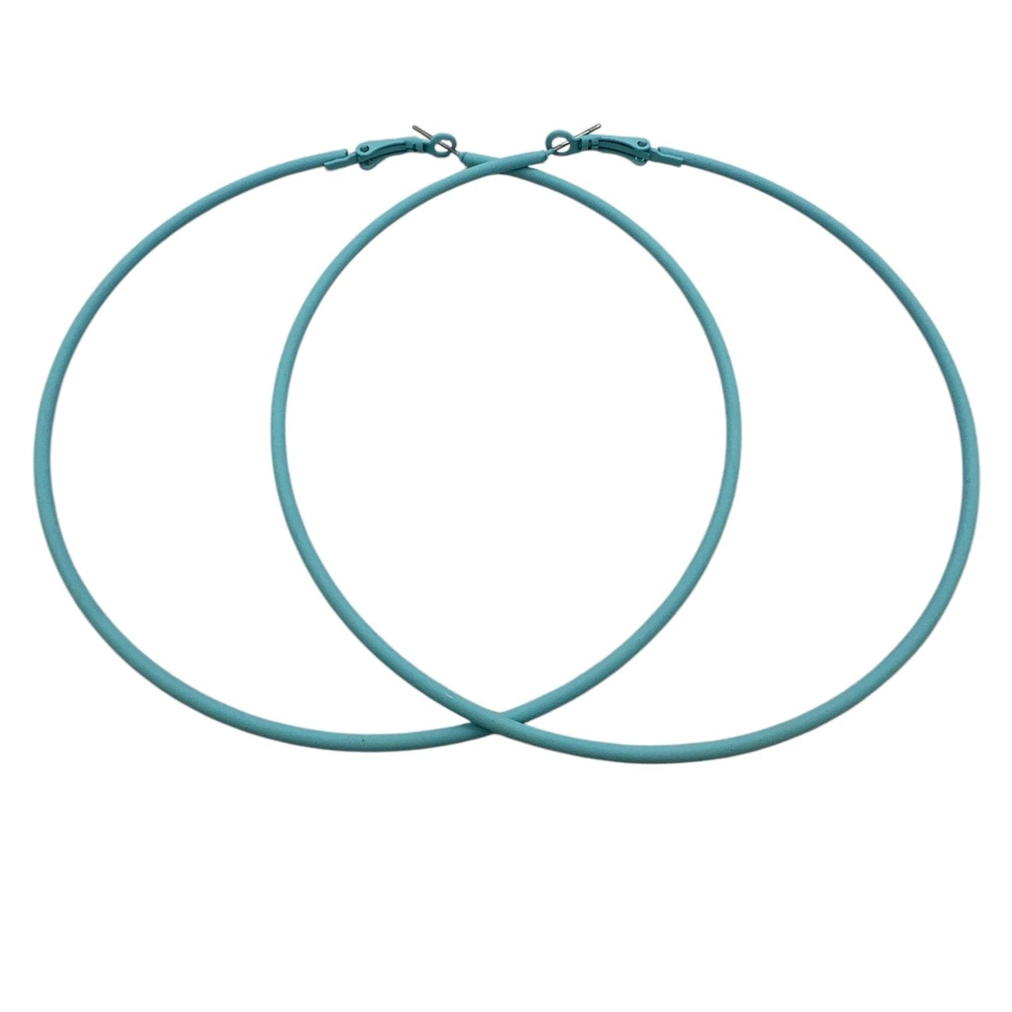 Funky 10cm Colourful Retro Round Hoop Earrings - Fatisha Boutique