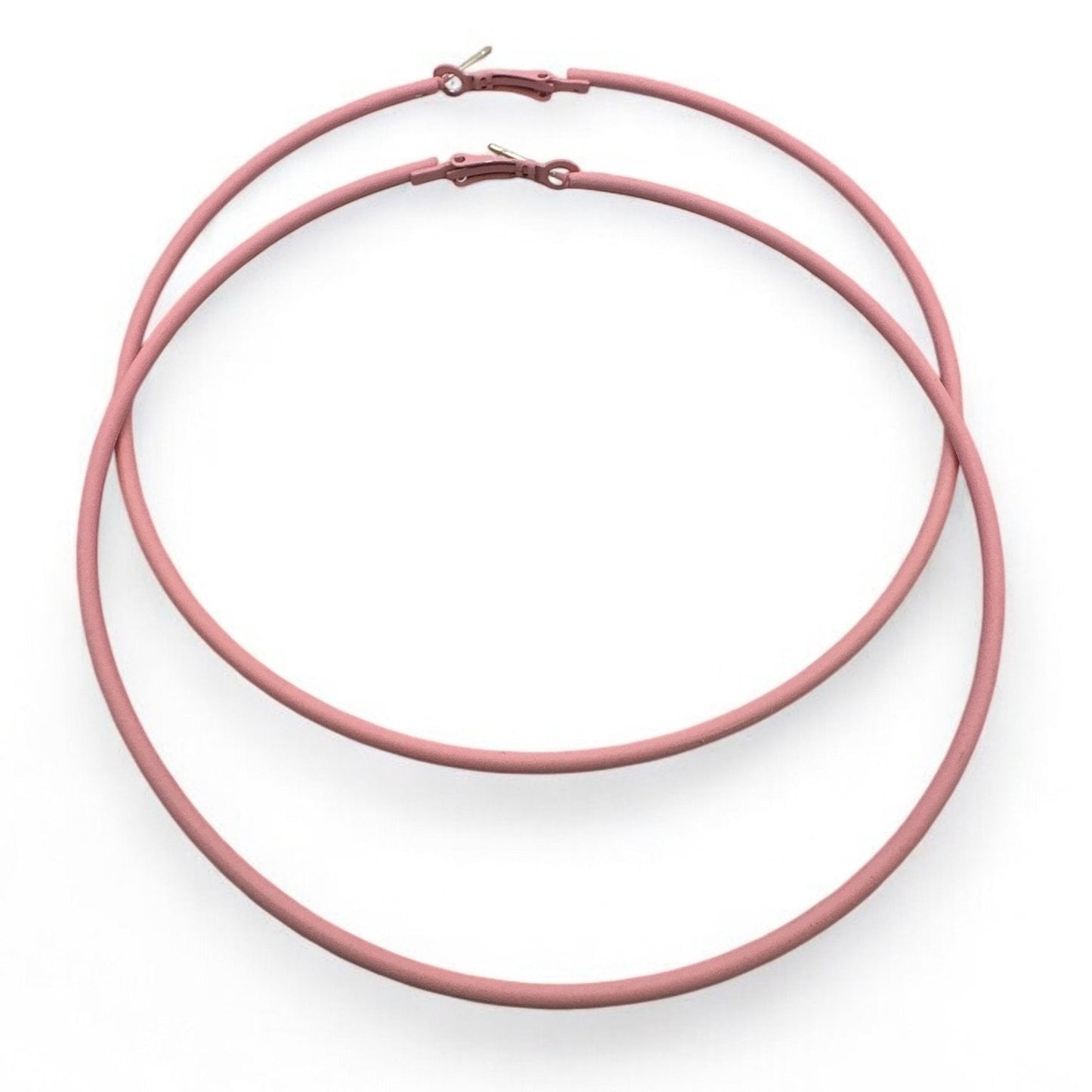 Funky 10cm Colourful Retro Round Hoop Earrings - Fatisha Boutique