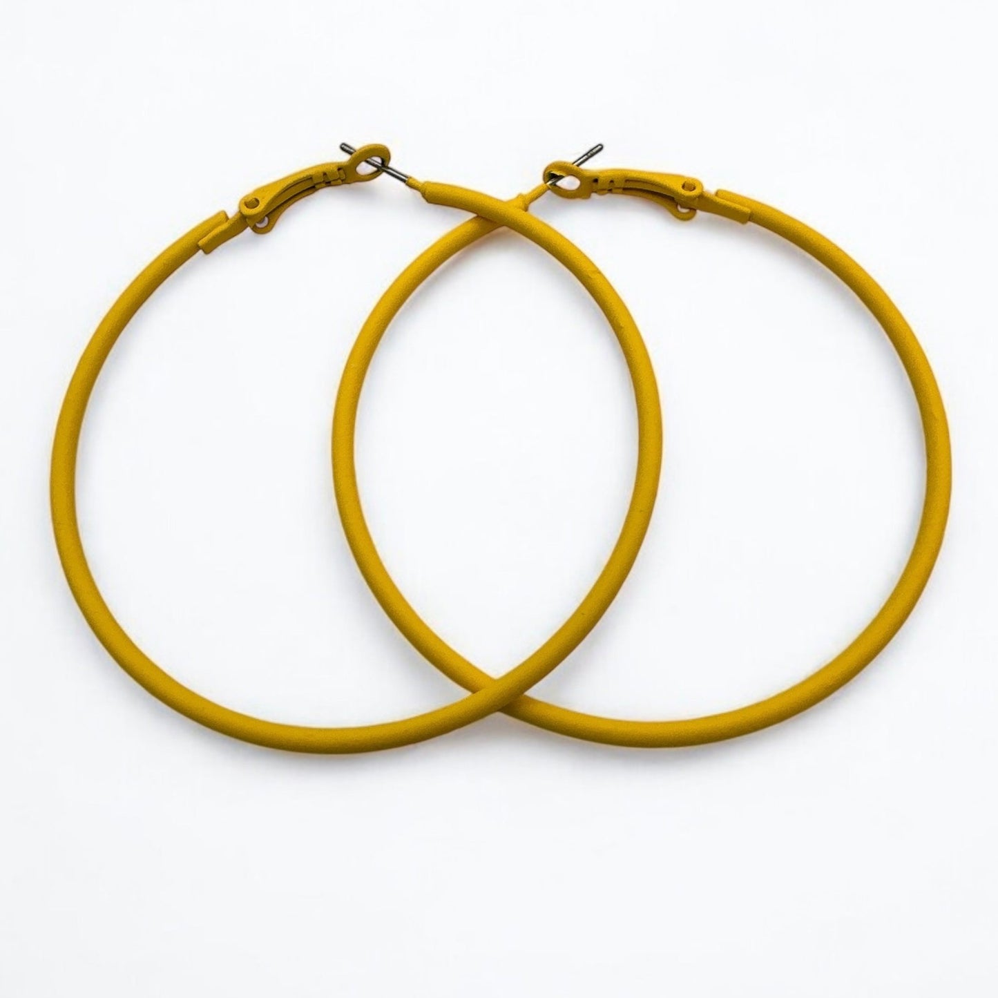 Funky 6CM Colourful Retro Boho Punk Round Hoop Earrings - Fatisha Boutique
