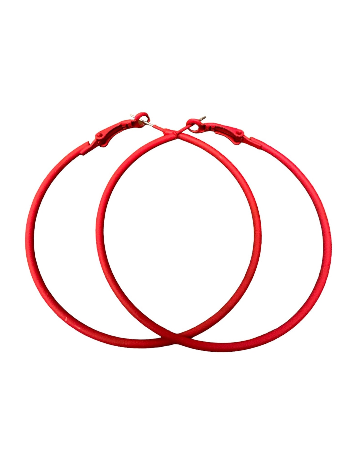 Funky 6CM Colourful Retro Boho Punk Round Hoop Earrings - Fatisha Boutique