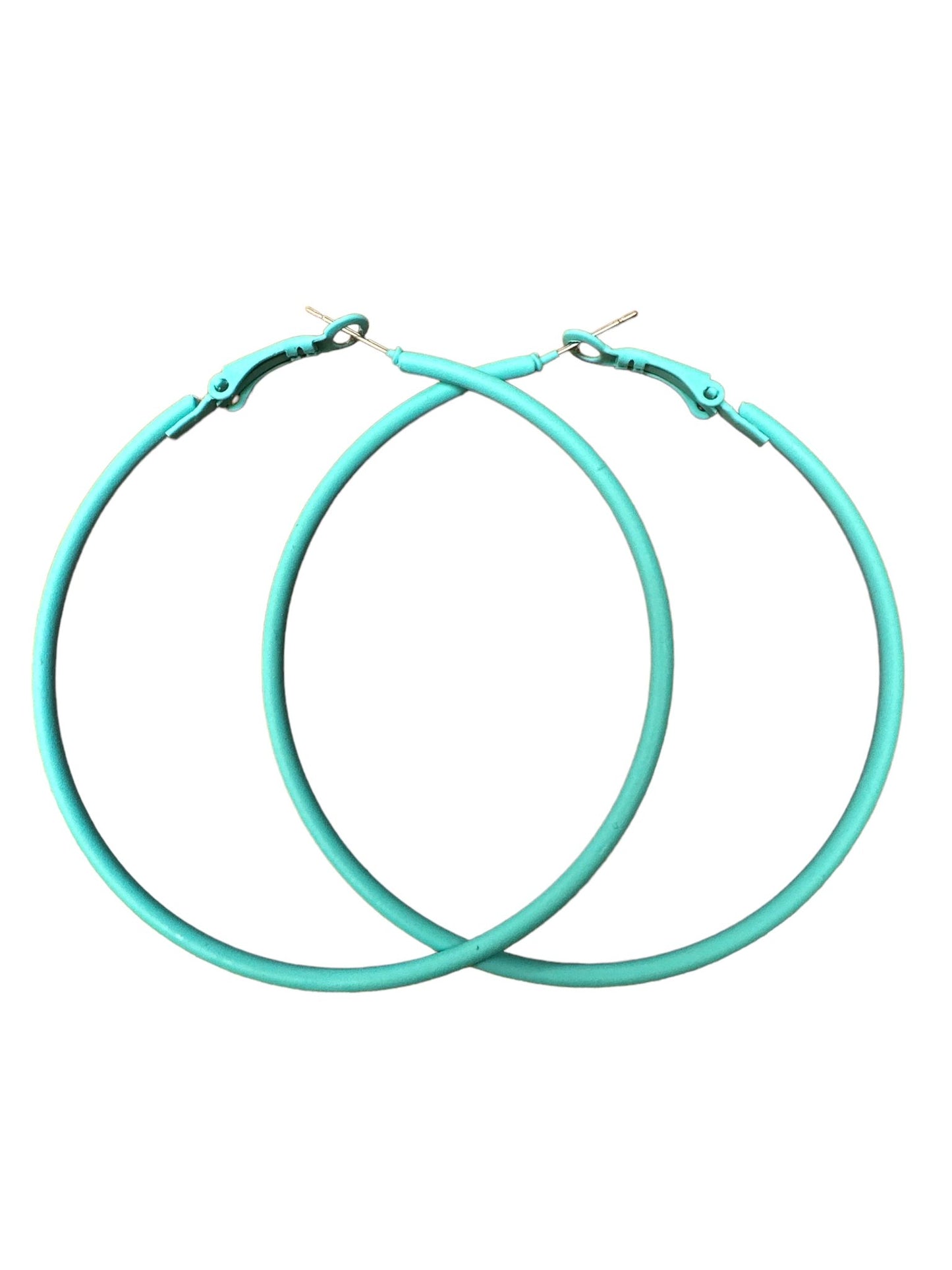 Funky 6CM Colourful Retro Boho Punk Round Hoop Earrings - Fatisha Boutique
