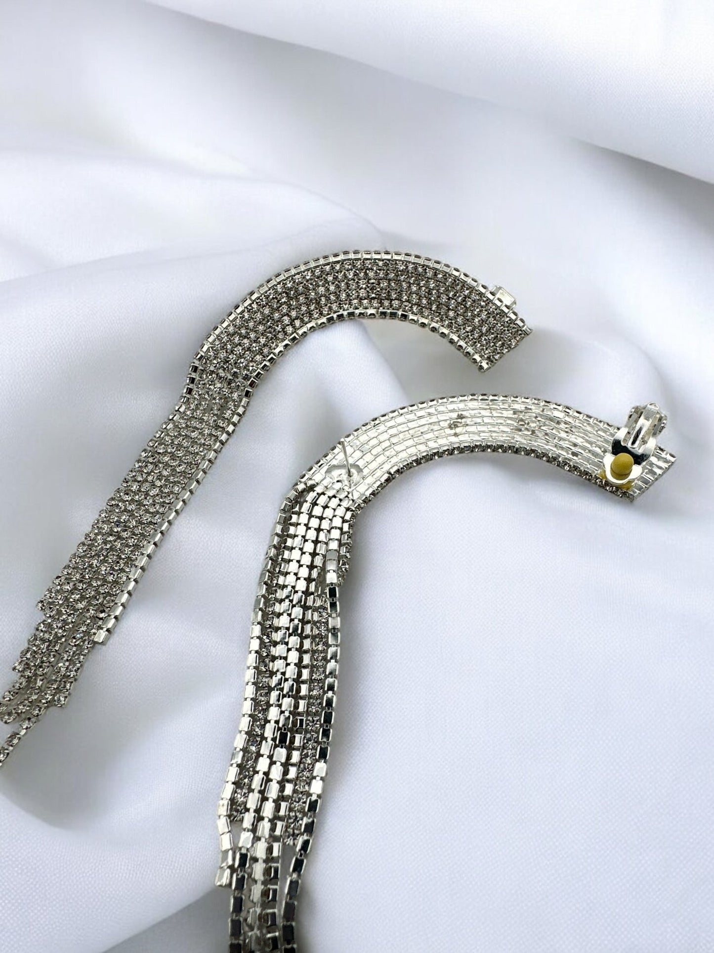 Glamorous Crystal Diamante Rhinestone Wrapped Stud Earrings - Fatisha Boutique