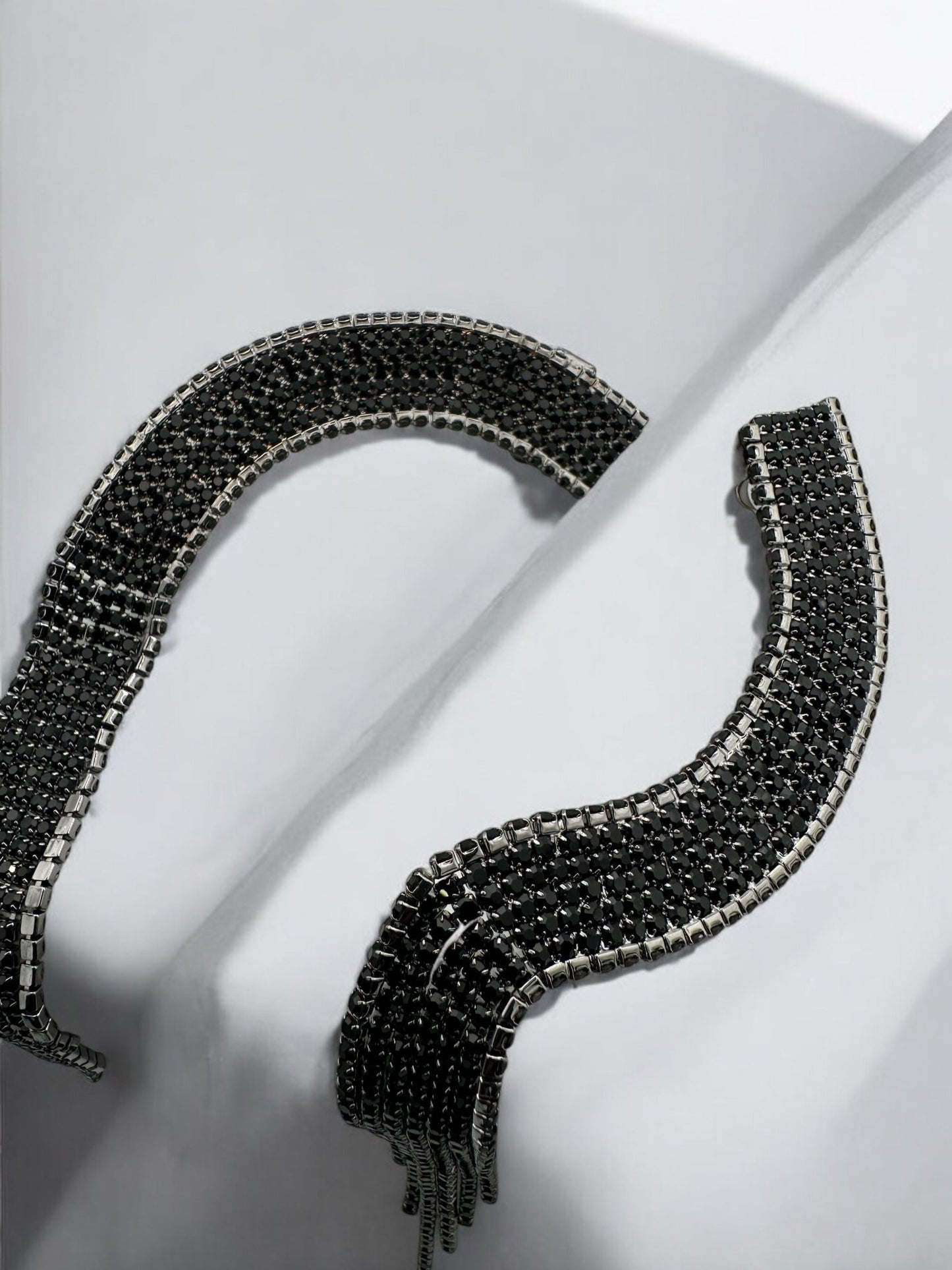 Glamorous Crystal Diamante Rhinestone Wrapped Stud Earrings - Fatisha Boutique