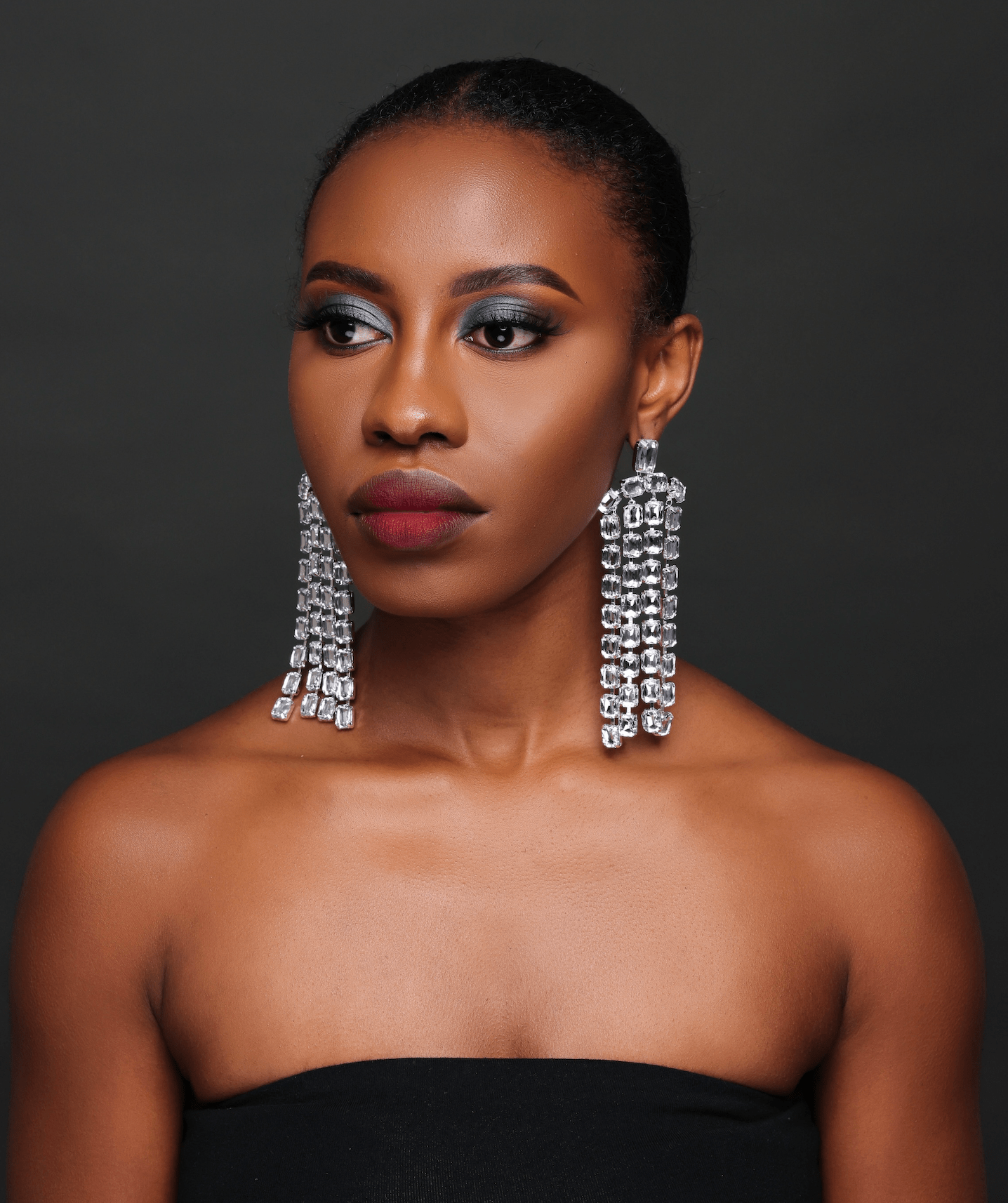 Glamorous Multi - Strand Statement Luxury Crystal Chandelier Drop Earrings - Fatisha Boutique