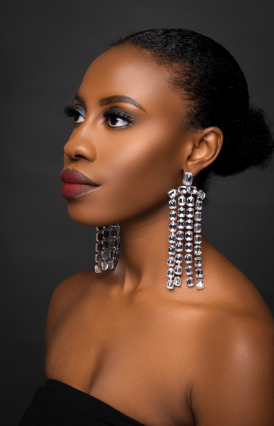 Glamorous Multi - Strand Statement Luxury Crystal Chandelier Drop Earrings - Fatisha Boutique