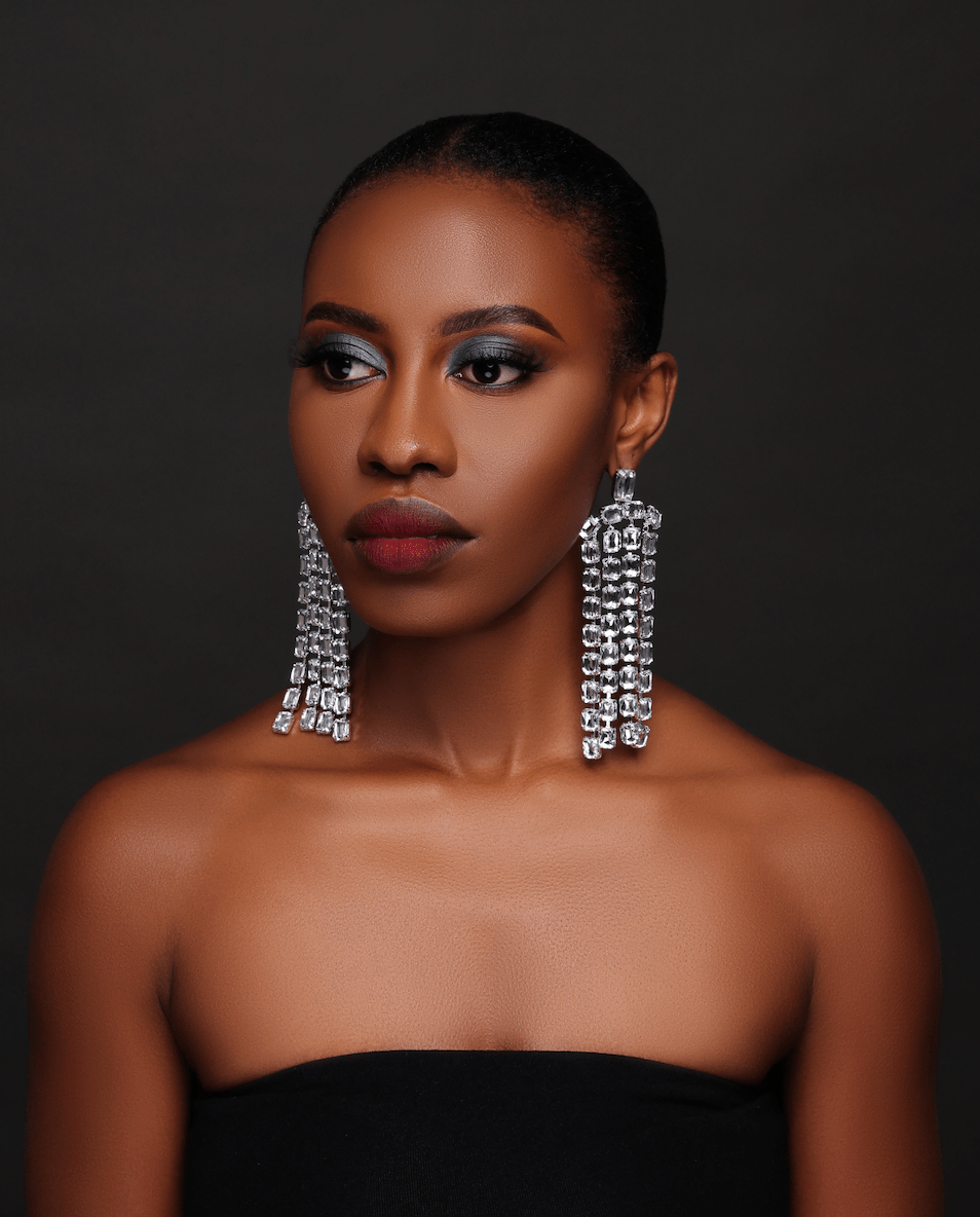 Glamorous Multi - Strand Statement Luxury Crystal Chandelier Drop Earrings - Fatisha Boutique