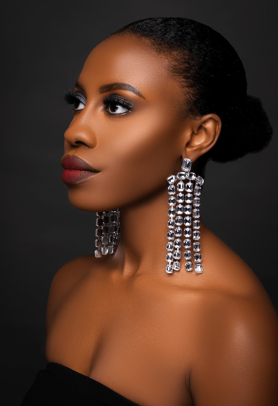 Glamorous Multi - Strand Statement Luxury Crystal Chandelier Drop Earrings - Fatisha Boutique