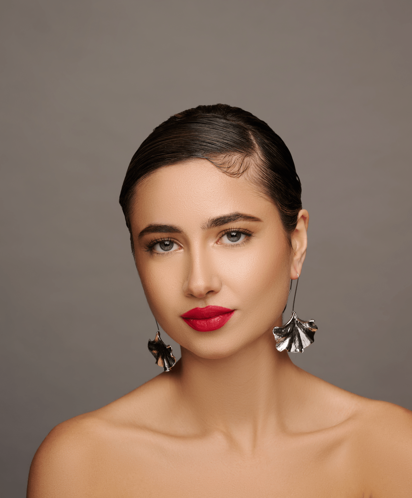 Gold and Silver Ginkgo Leaf Dangle Earrings - Nature - Inspired Jewellery - Fatisha Boutique