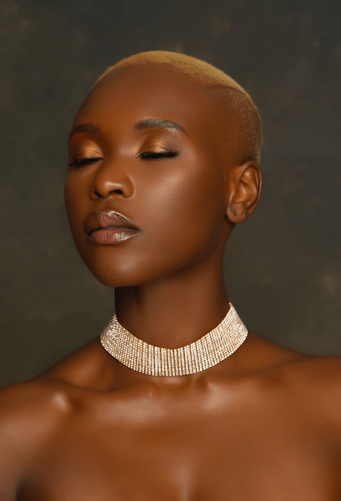 Gorgeous Sparkling Crystal Rhinestones Statement Choker Necklaces - Fatisha Boutique