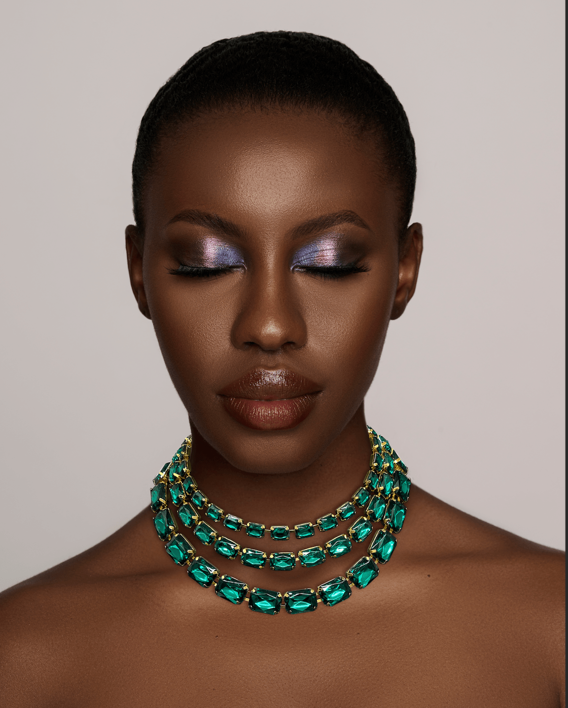 Gorgeous Sparkling Large Crystal Rhinestones Statement Choker Necklaces - Fatisha Boutique