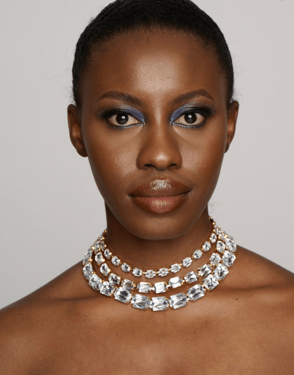 Gorgeous Sparkling Large Crystal Rhinestones Statement Choker Necklaces - Fatisha Boutique