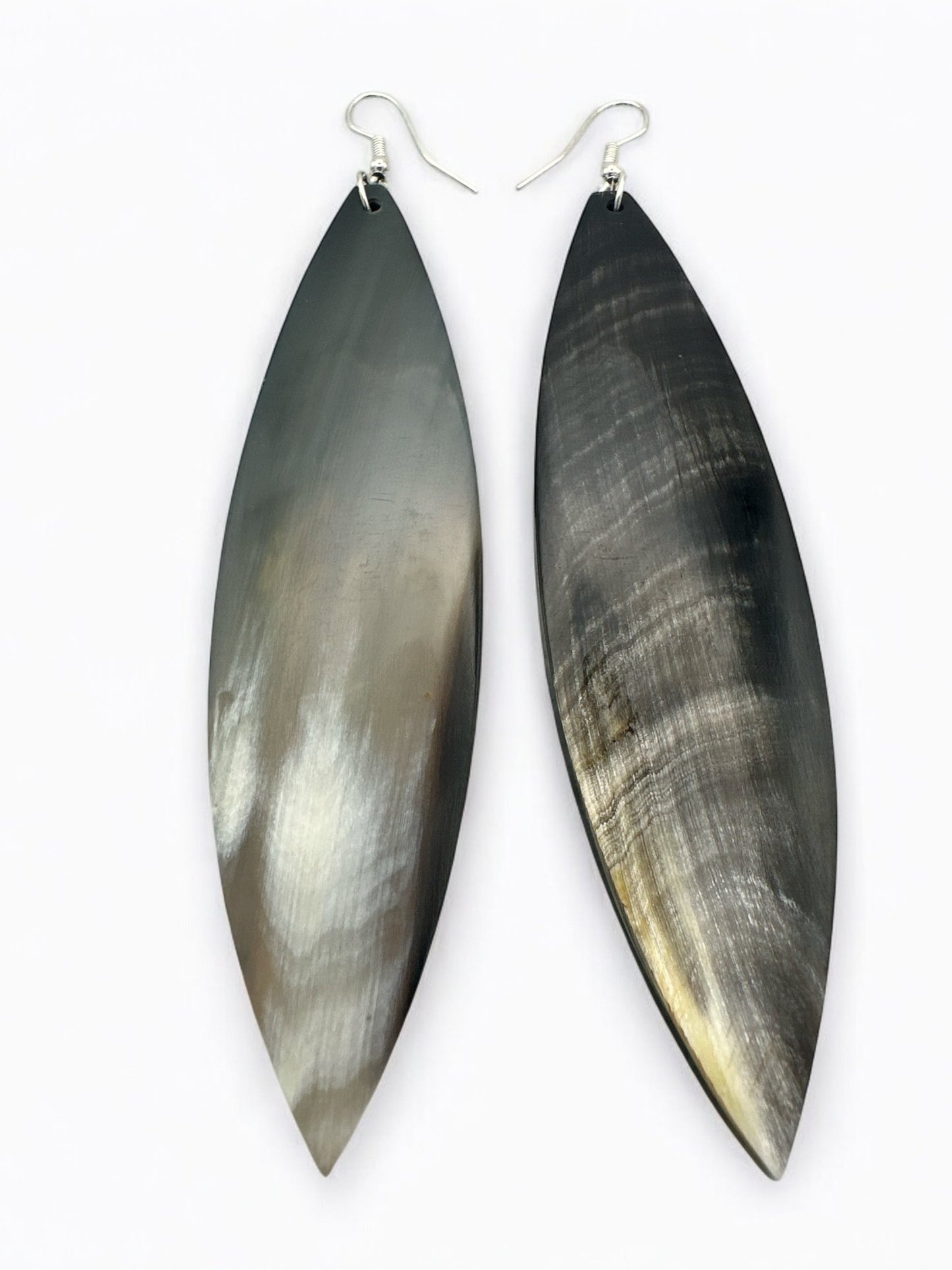 Handcrafted Long Buffalo Horn Earrings - Fatisha Boutique