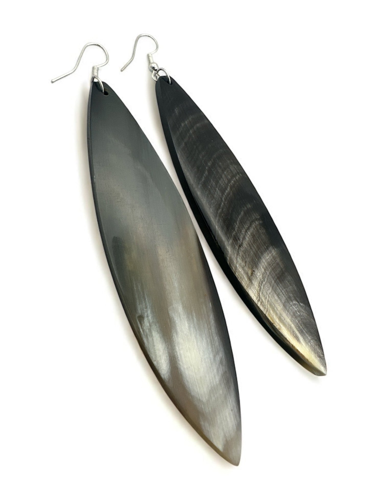 Handcrafted Long Buffalo Horn Earrings - Fatisha Boutique