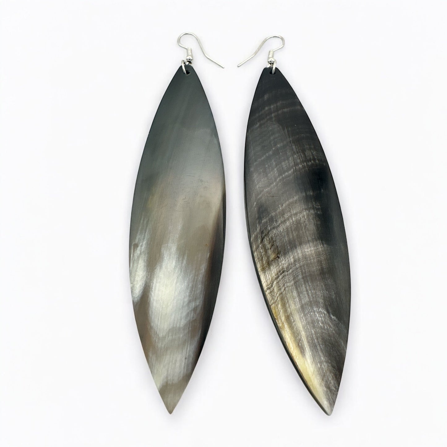 Handcrafted Long Buffalo Horn Earrings - Fatisha Boutique