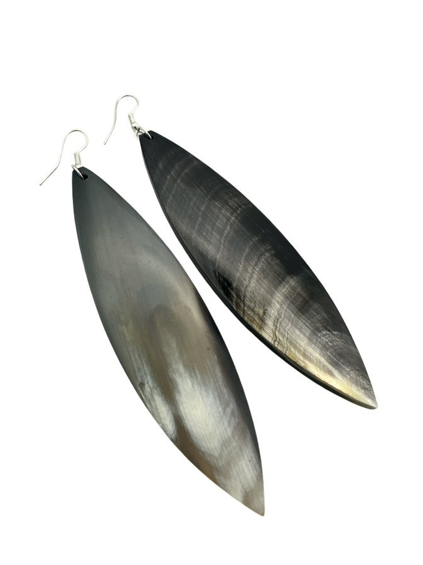 Handcrafted Long Buffalo Horn Earrings - Fatisha Boutique