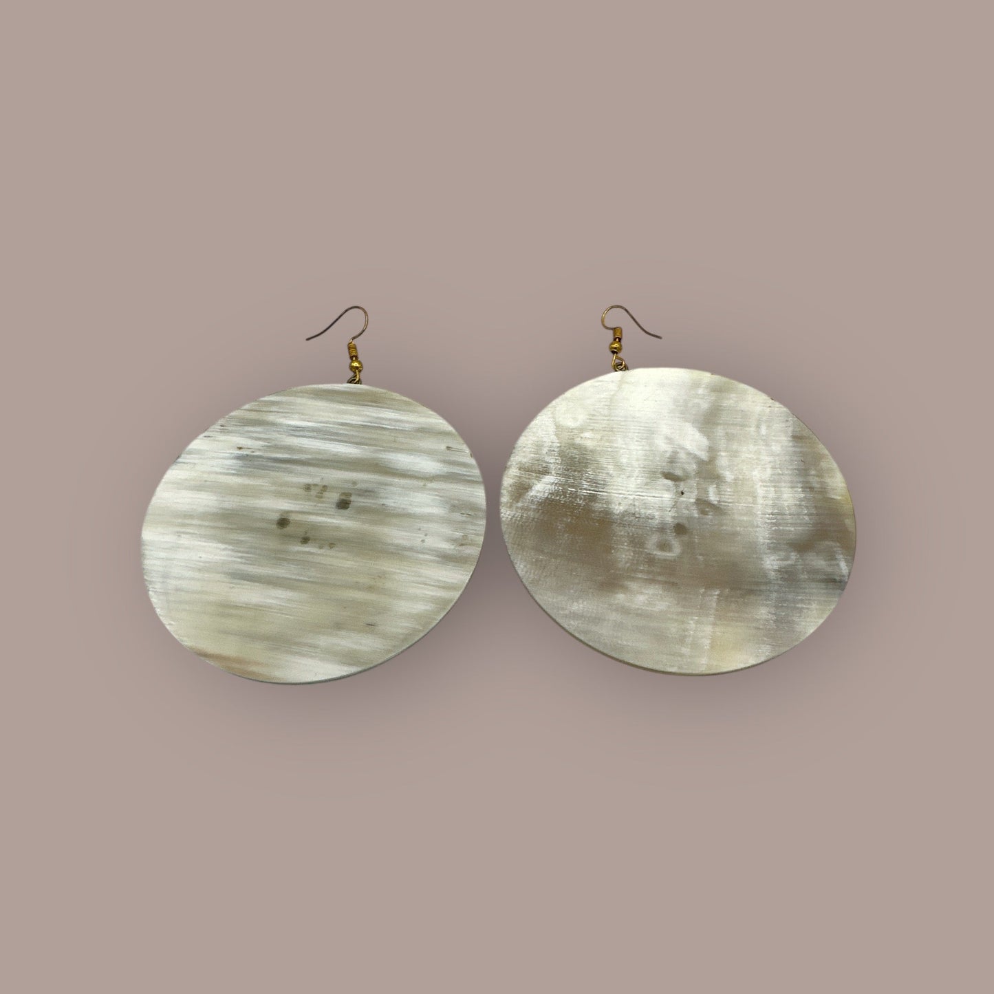 Handcrafted Natural Buffalo Horn Dangle Earrings - Fatisha Boutique
