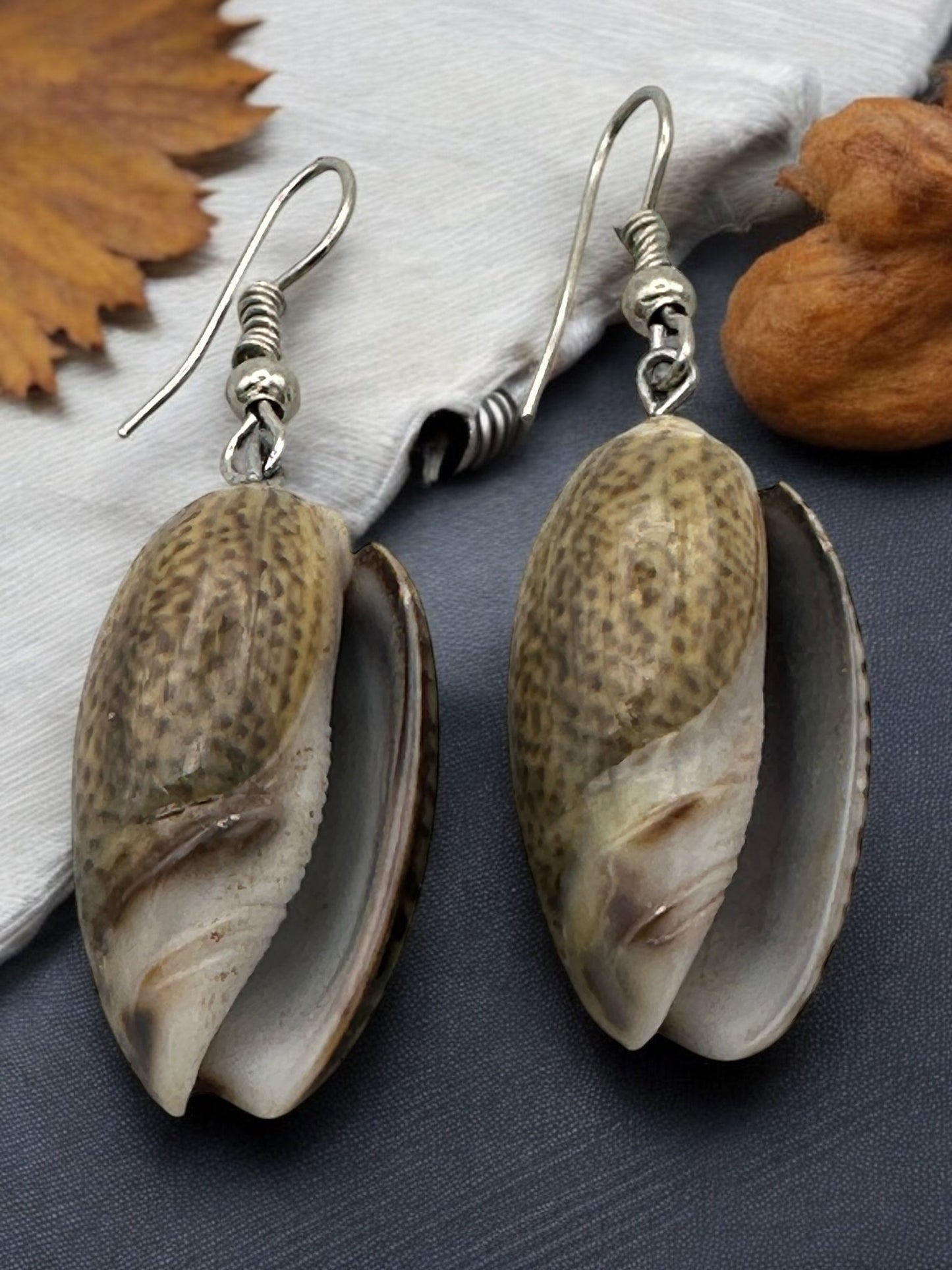 Handcrafted Natural Seashell Earrings - Unique Beach - Inspired Jewellery - Fatisha Boutique