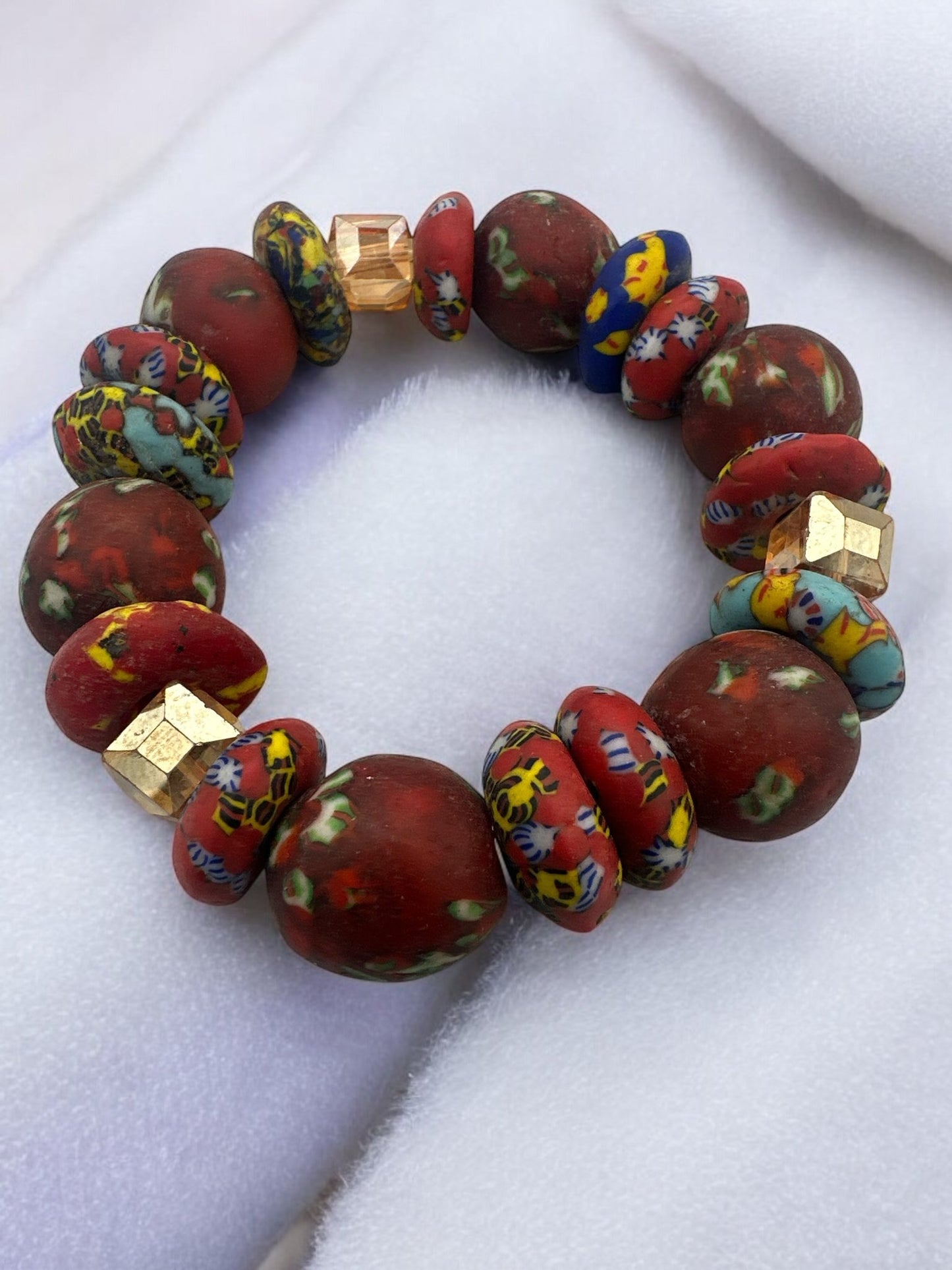 Handmade Korobo Beaded Bracelet – Bold African - Inspired Design - Fatisha Boutique