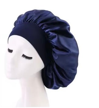 Large Band Satin Silk Single Layered Luxury Bonnet Caps – Stylish Hair Protection for Braids, Locs, and Long Hair - Fatisha Boutique