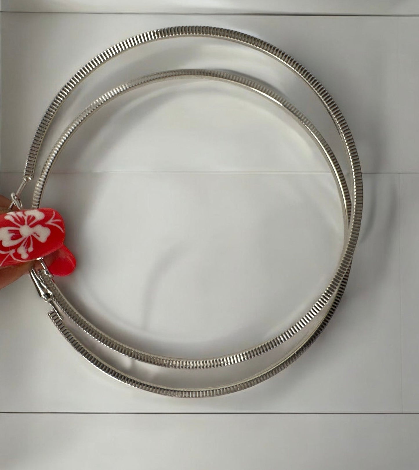 Lightweight 8cm Gold Hoop Earrings - Fatisha Boutique