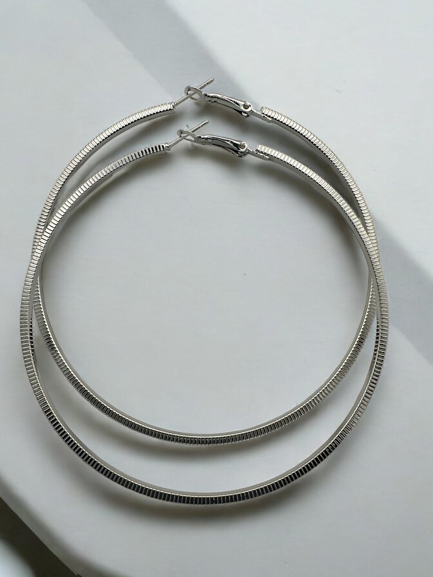 Lightweight 8cm Gold Hoop Earrings - Fatisha Boutique