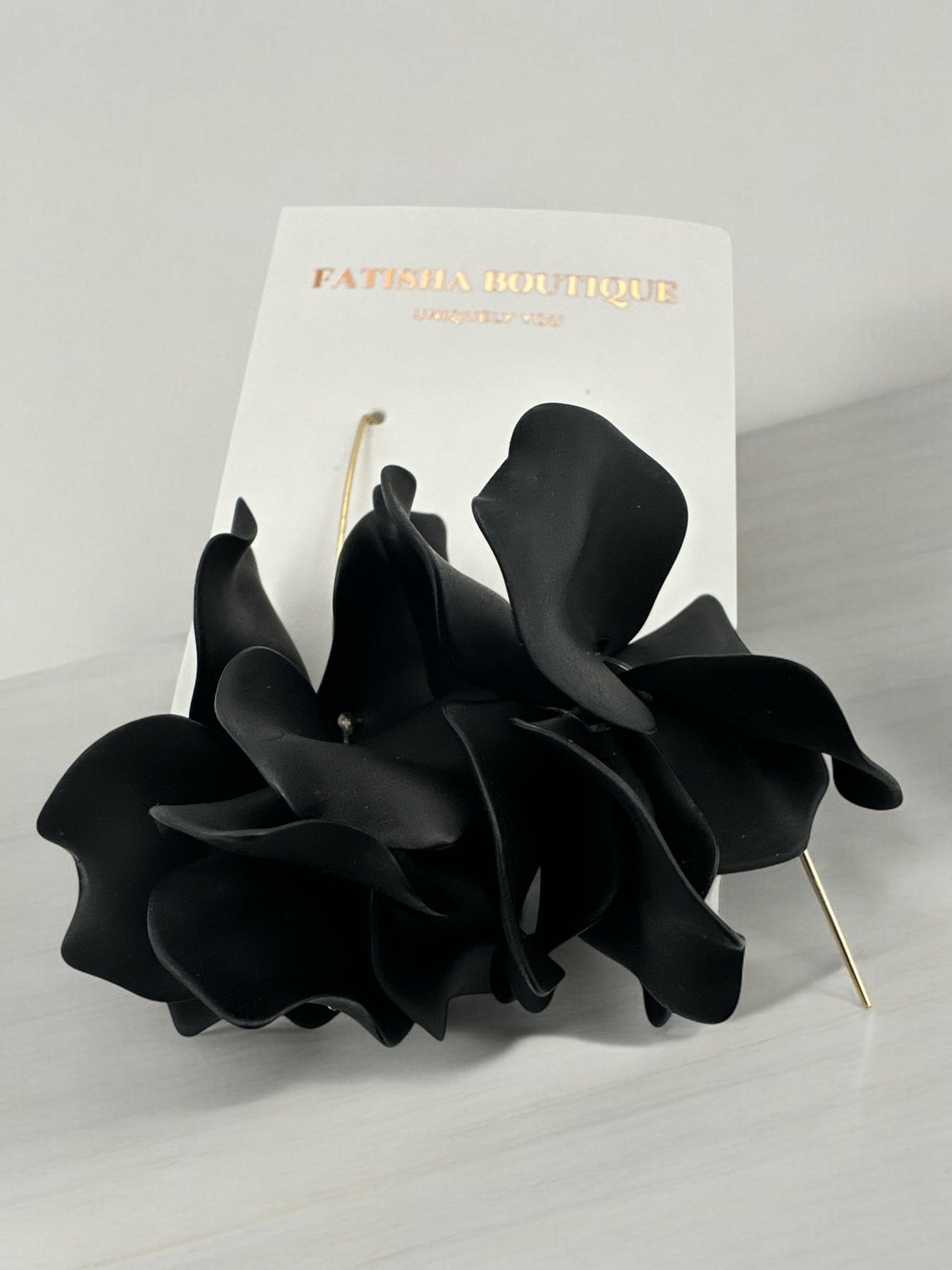 Lightweight Acrylic Flower Petals Wire Dangle Drop Earrings – Vibrant & Elegant - Fatisha Boutique