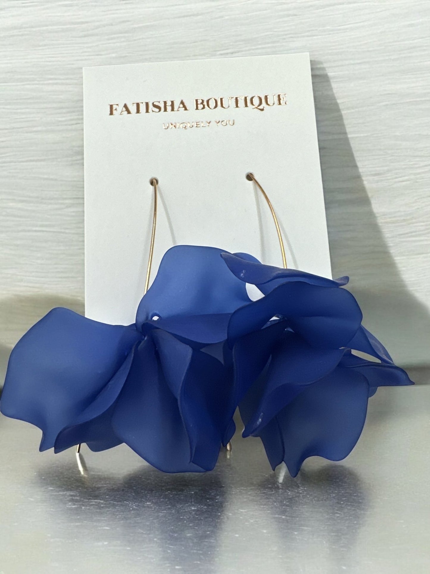 Lightweight Acrylic Flower Petals Wire Dangle Drop Earrings – Vibrant & Elegant - Fatisha Boutique
