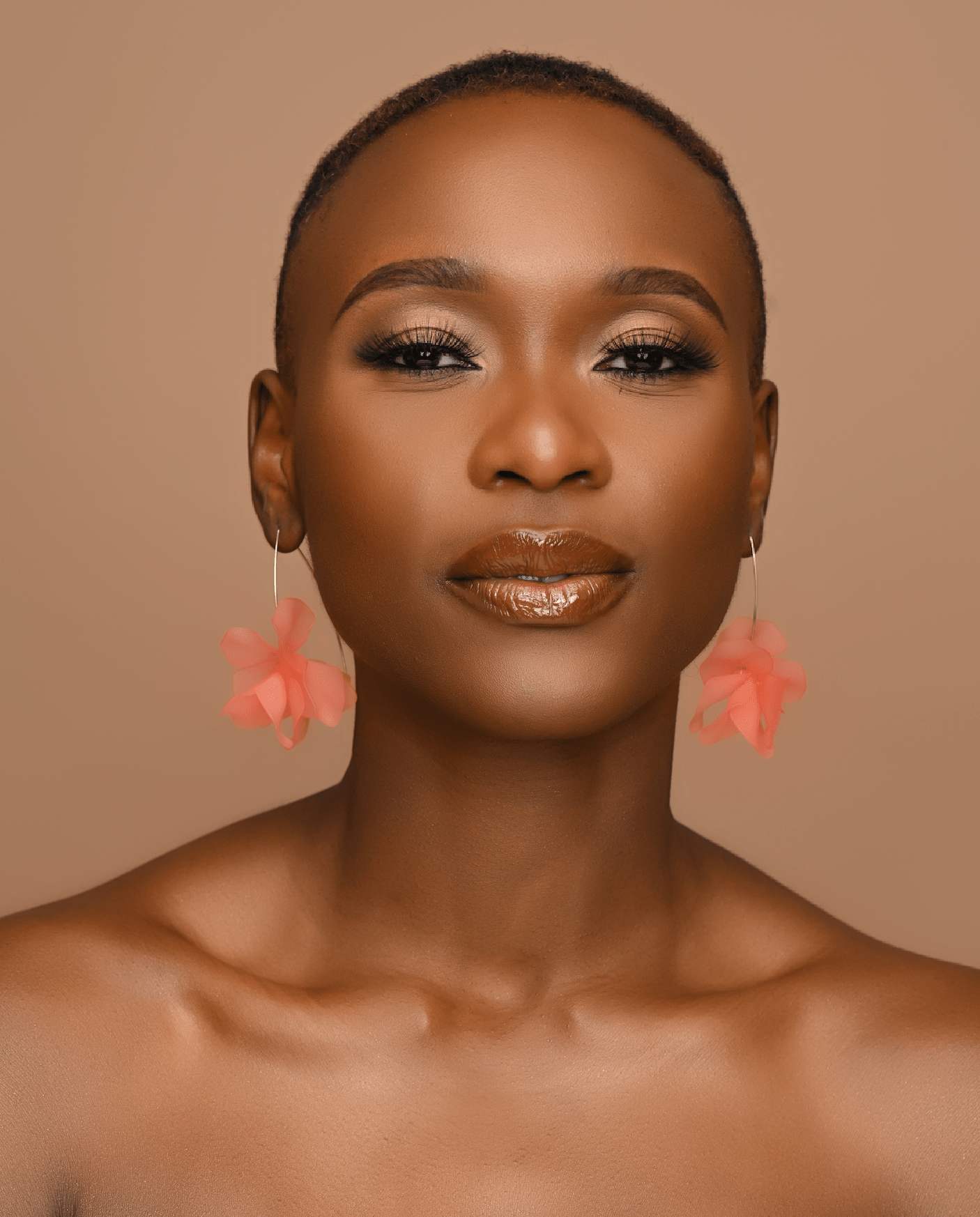 Lightweight Acrylic Flower Petals Wire Dangle Drop Earrings – Vibrant & Elegant - Fatisha Boutique