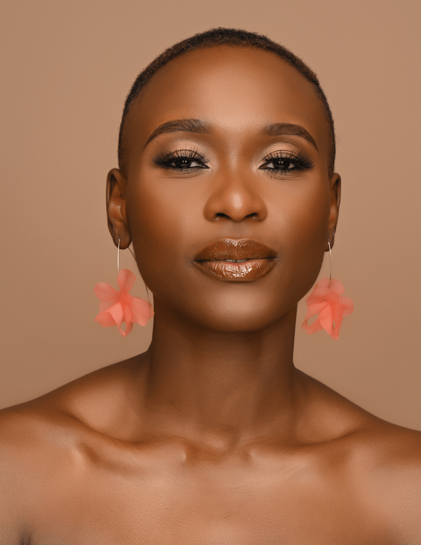 Lightweight Acrylic Flower Petals Wire Dangle Drop Earrings – Vibrant & Elegant - Fatisha Boutique