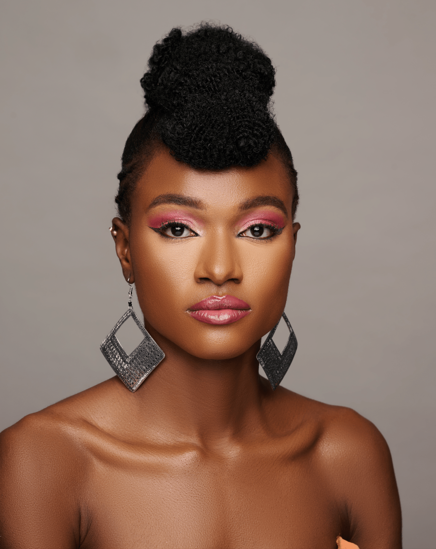 Lightweight Authentic African Engraved Silver Aluminium Ethnic Dangle Earrings - Fatisha Boutique