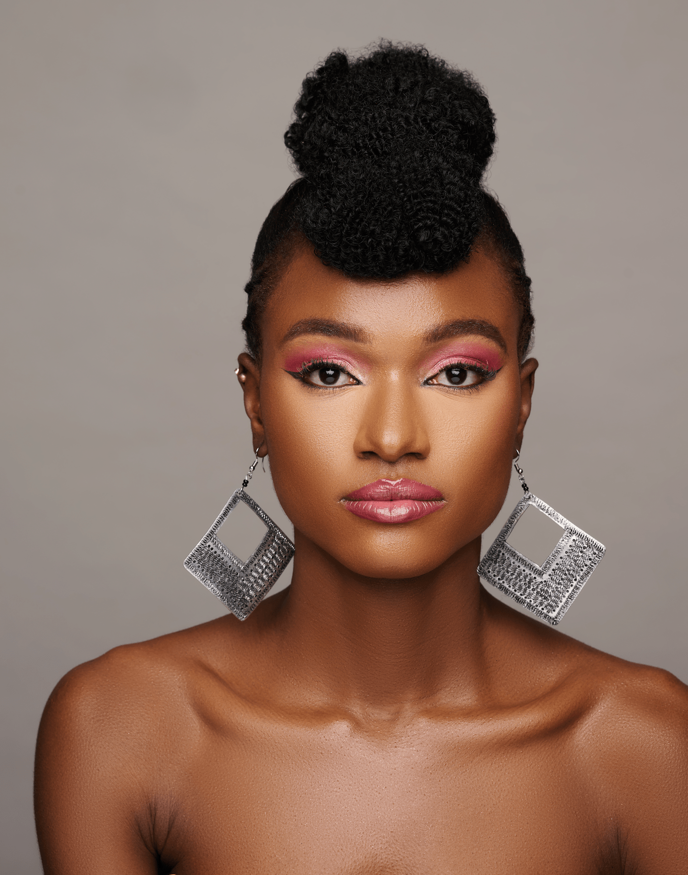 Lightweight Authentic African Engraved Silver Aluminium Ethnic Dangle Earrings - Fatisha Boutique