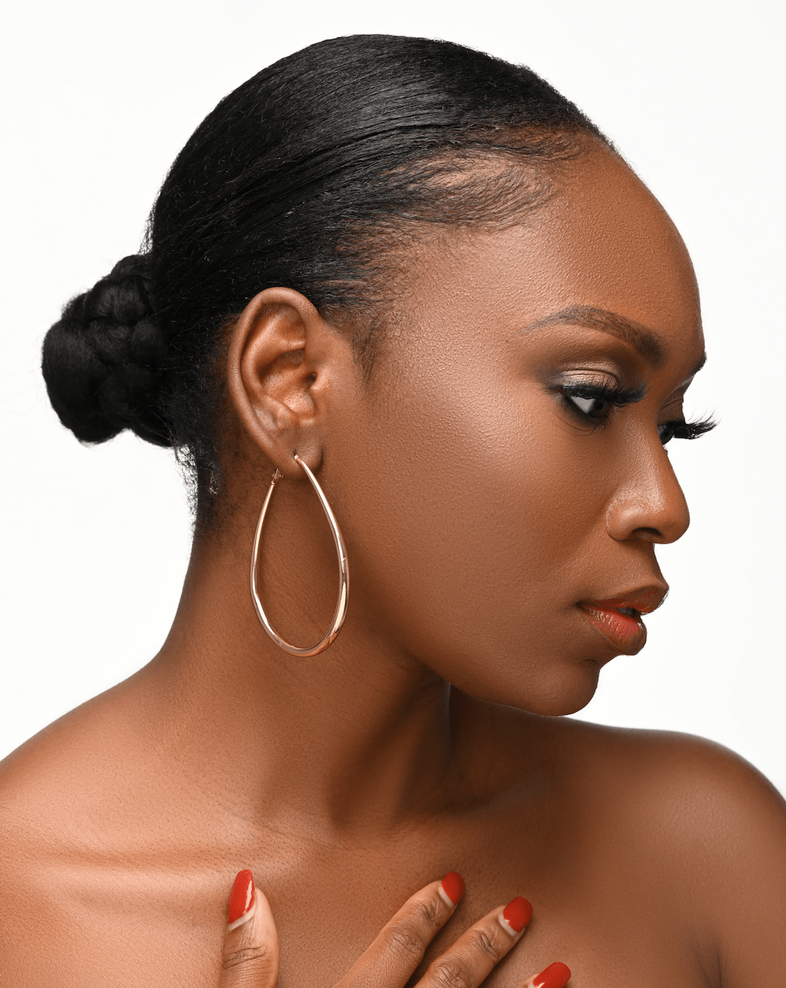 Lightweight Large Statement Oval Hoop Earrings - Fatisha Boutique