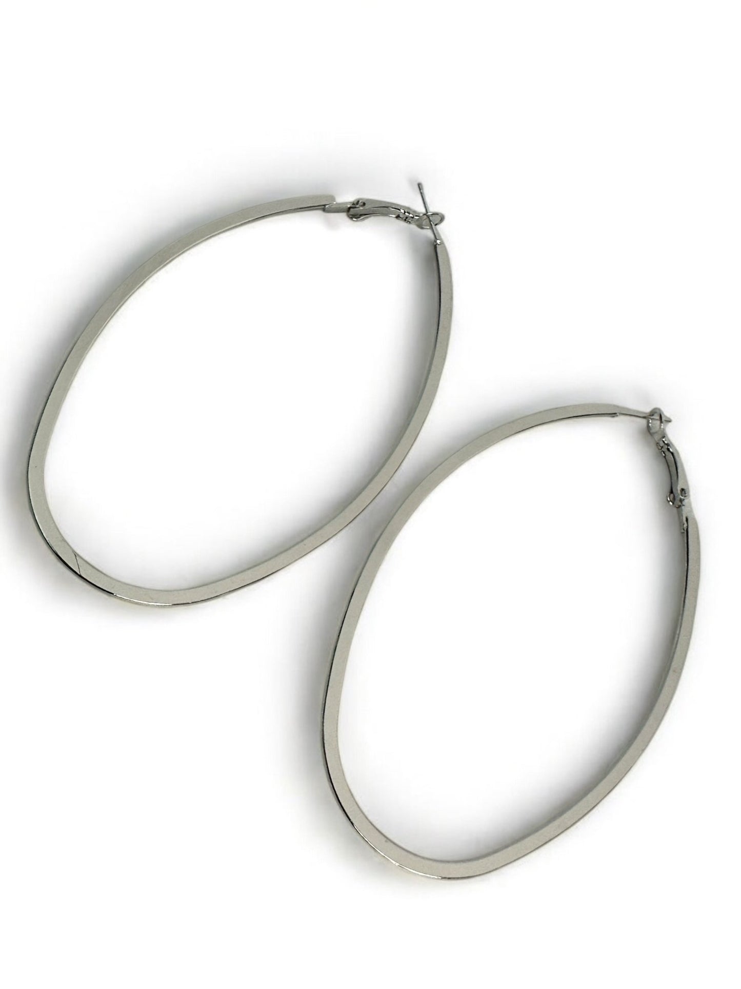 Lightweight Oval Statement Hoop Earrings - Fatisha Boutique