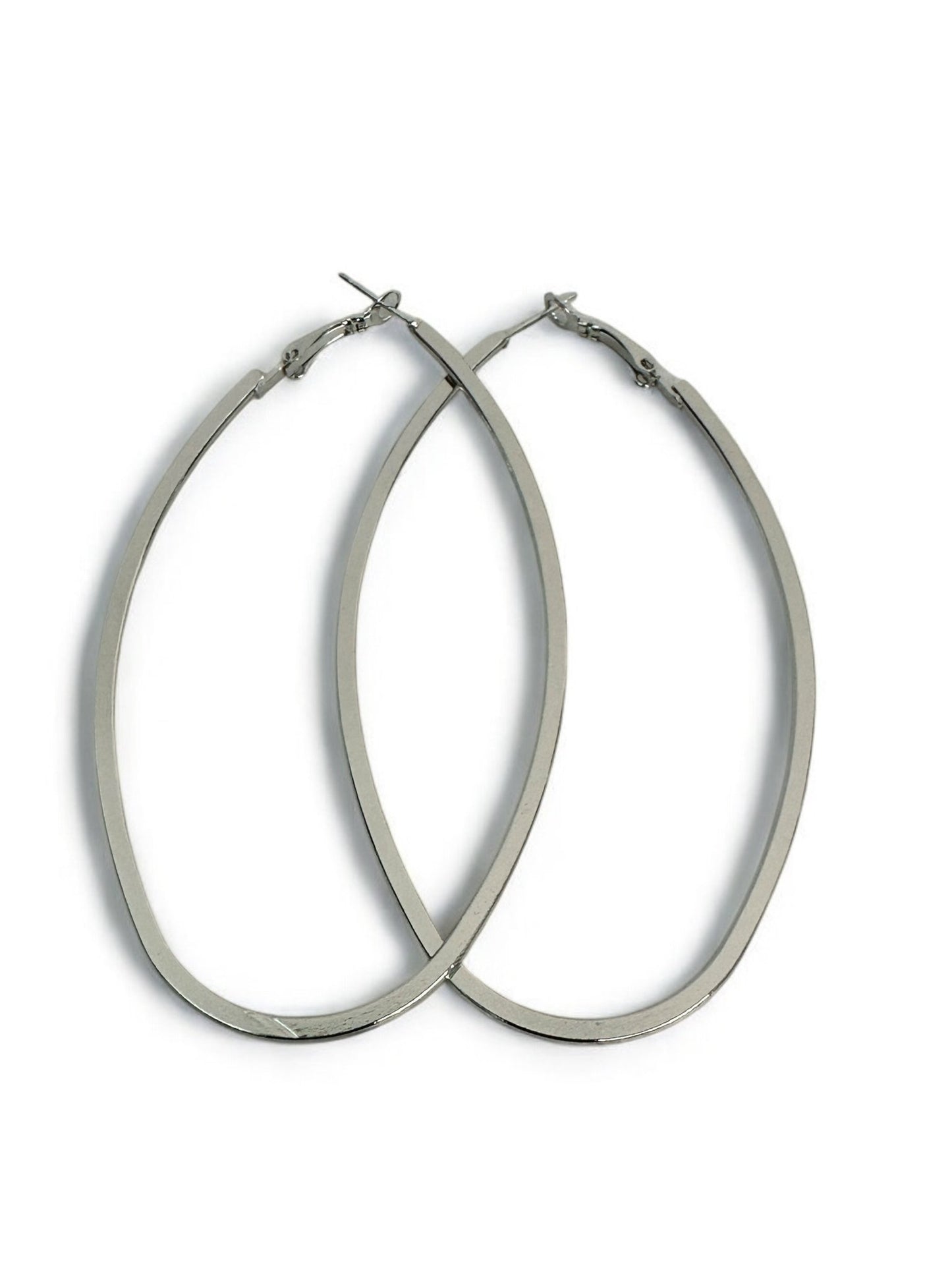 Lightweight Oval Statement Hoop Earrings - Fatisha Boutique