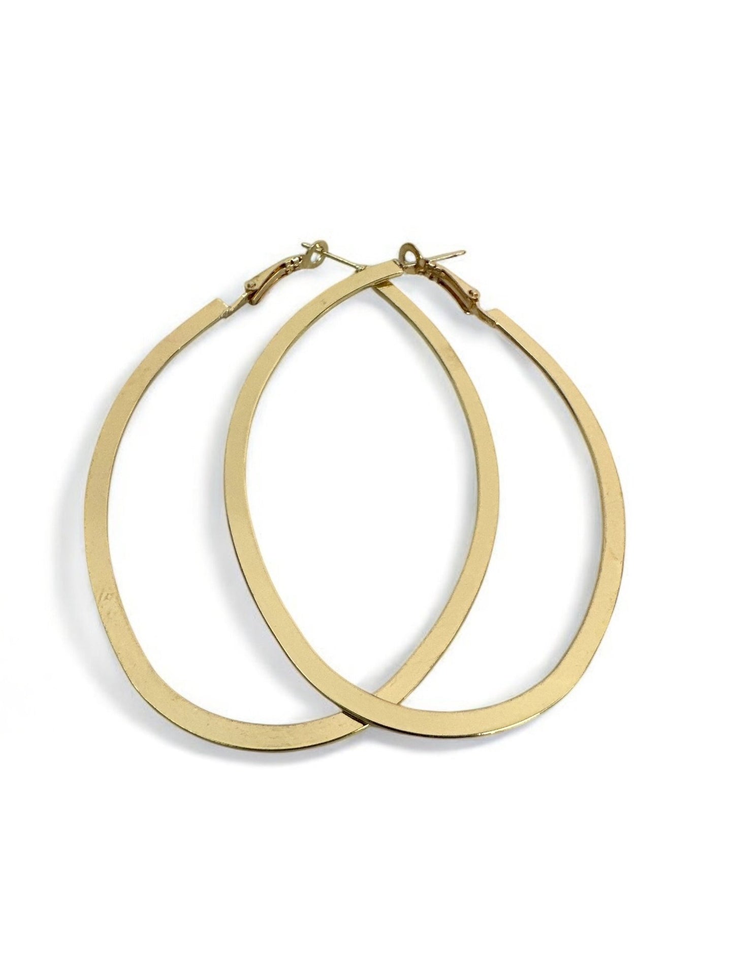 Lightweight Oval Statement Hoop Earrings - Fatisha Boutique
