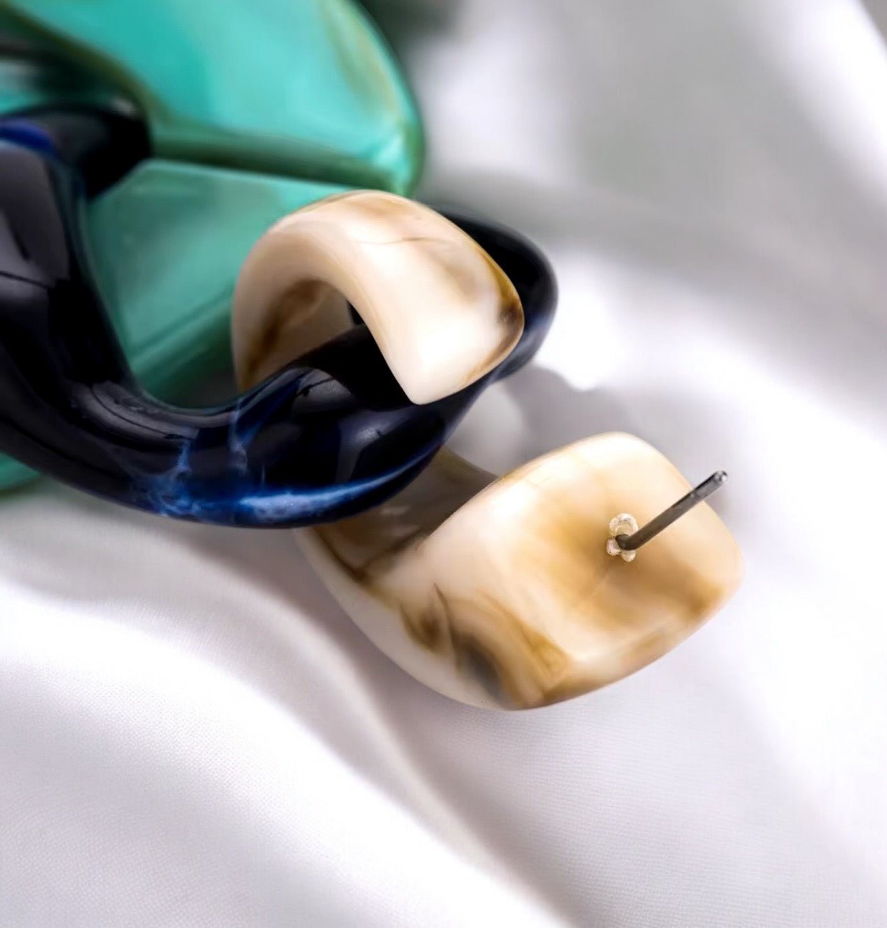 Long Bohemia Acrylic Chain Statement Dangle Earrings – Bold Multicolor Drop Earrings for Women - Fatisha Boutique