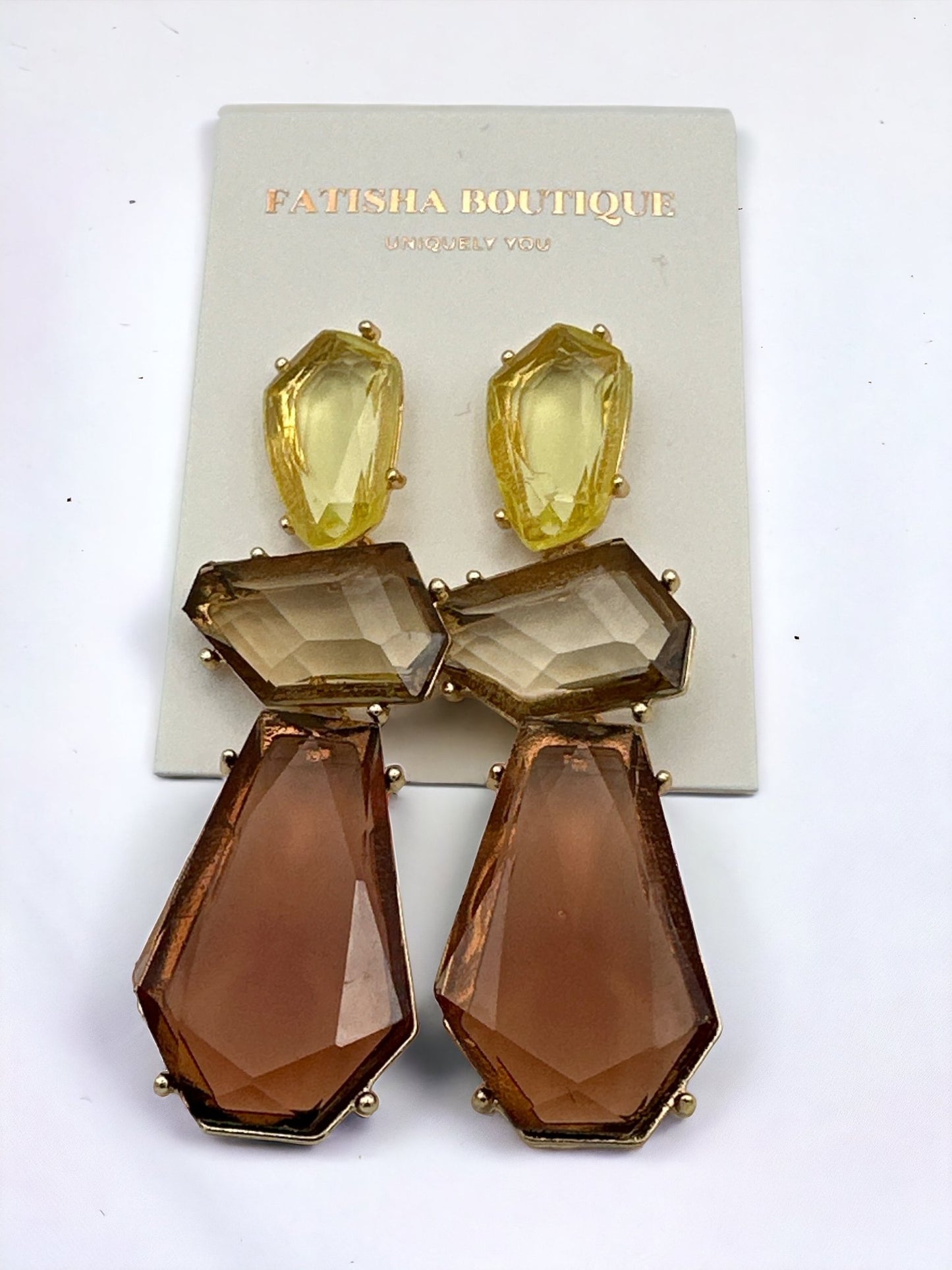 Long Bohemian Acrylic Dangle Earrings - Fatisha Boutique