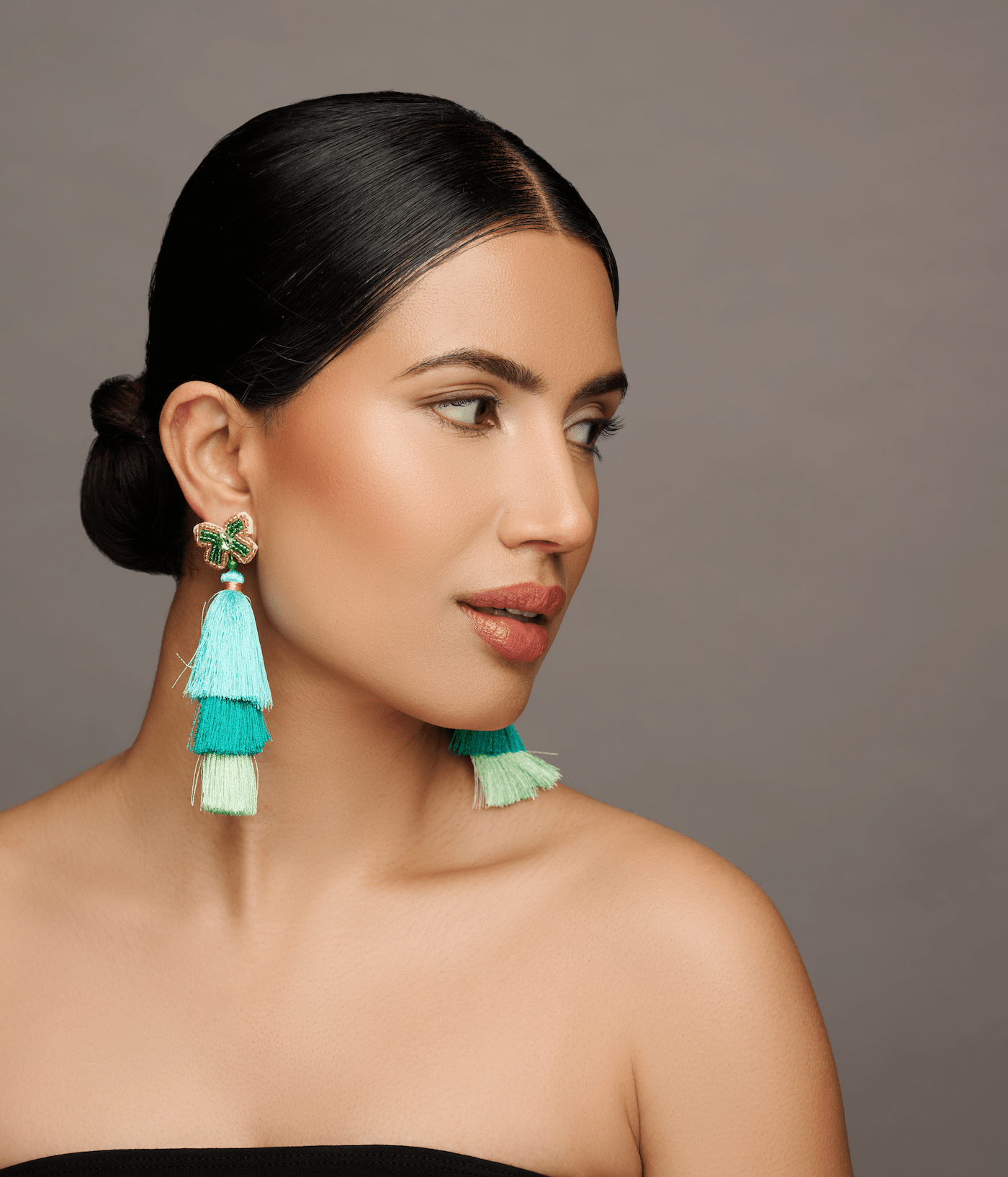 Long Bohemian Colourful Thread Tassel Statement Earrings - Fatisha Boutique
