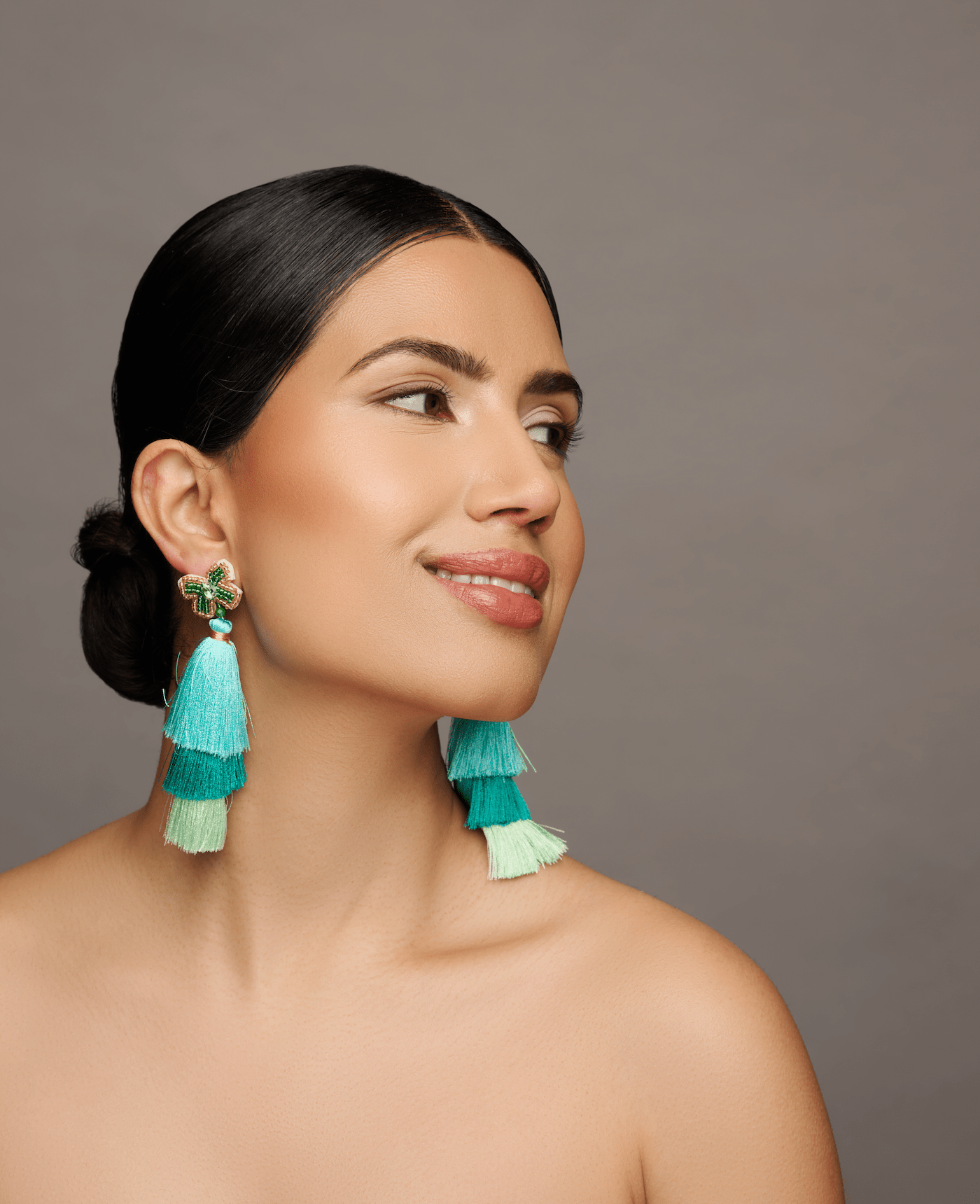 Long Bohemian Colourful Thread Tassel Statement Earrings - Fatisha Boutique