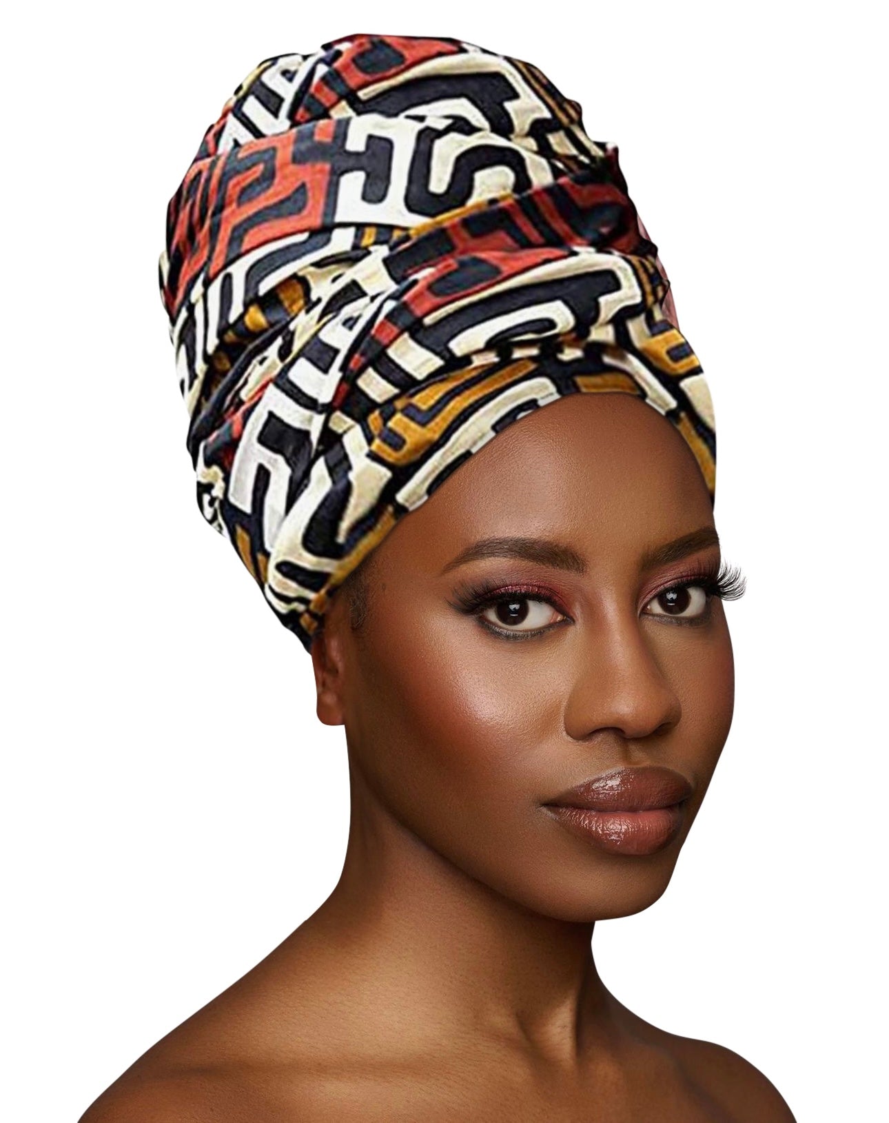 Long Stretch Soft Jersey Animal Print Knit Fabric Turban Head Wrap - Fatisha Boutique