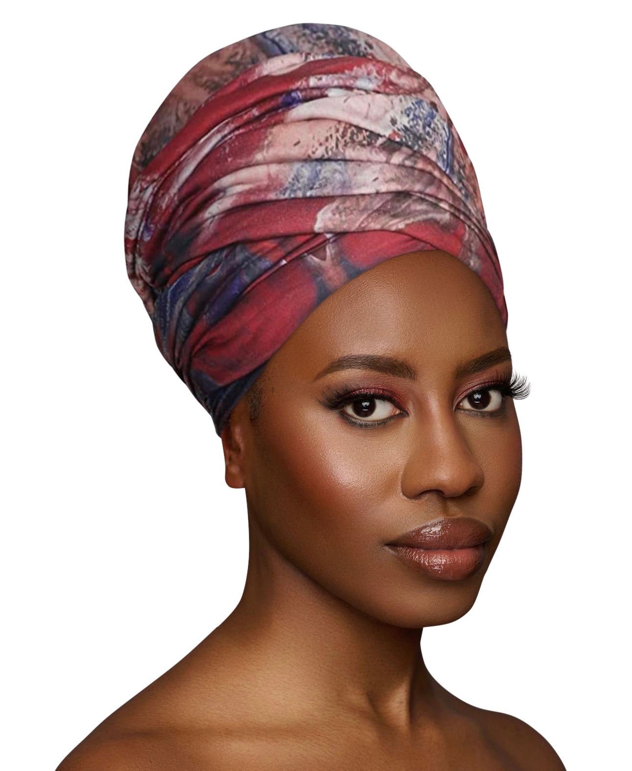 Long Stretch Soft Jersey Animal Print Knit Fabric Turban Head Wrap - Fatisha Boutique