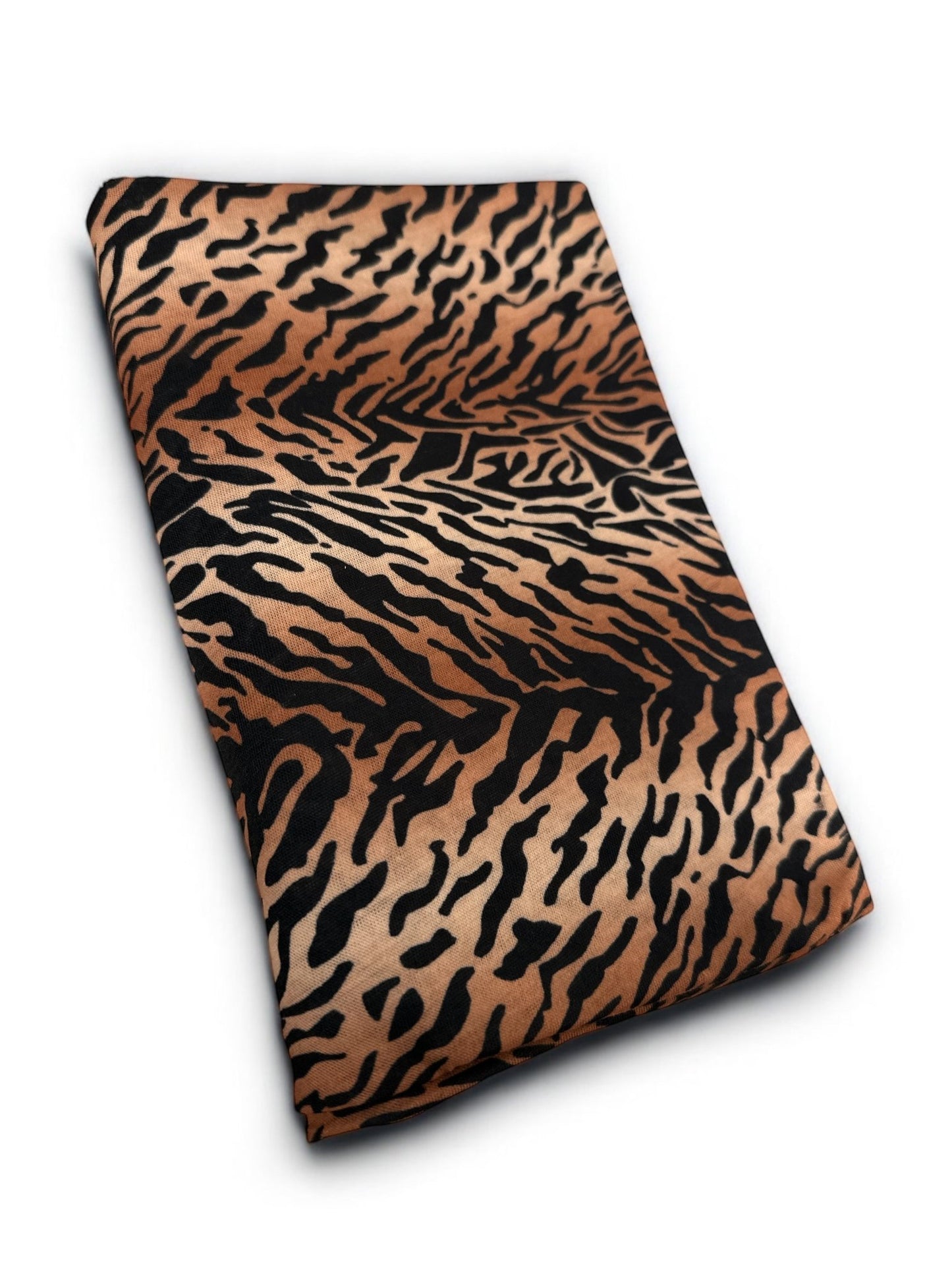 Long Stretch Soft Jersey Animal Print Knit Fabric Turban Head Wrap - Fatisha Boutique
