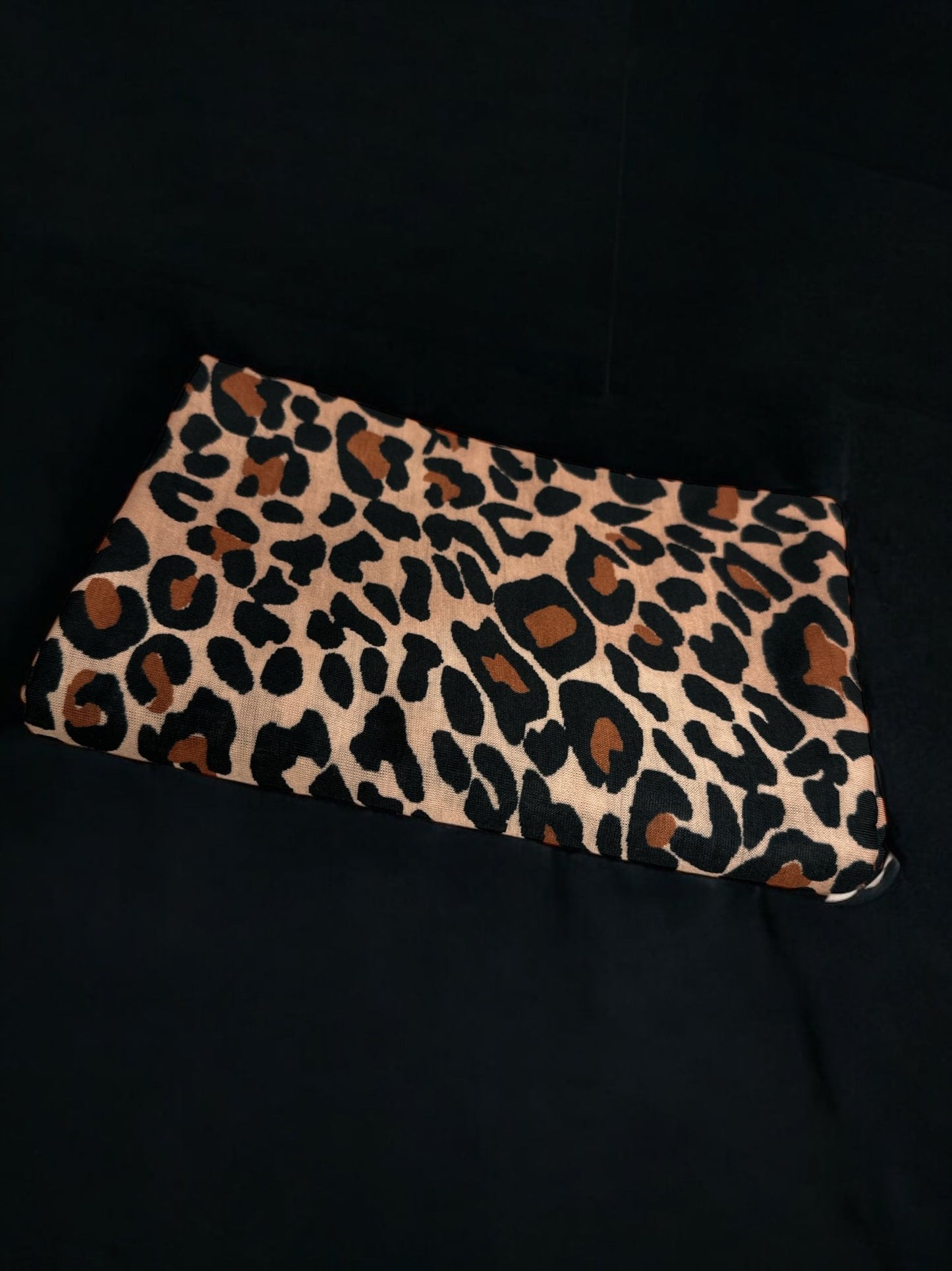 Long Stretch Soft Jersey Animal Print Knit Fabric Turban Head Wrap - Fatisha Boutique